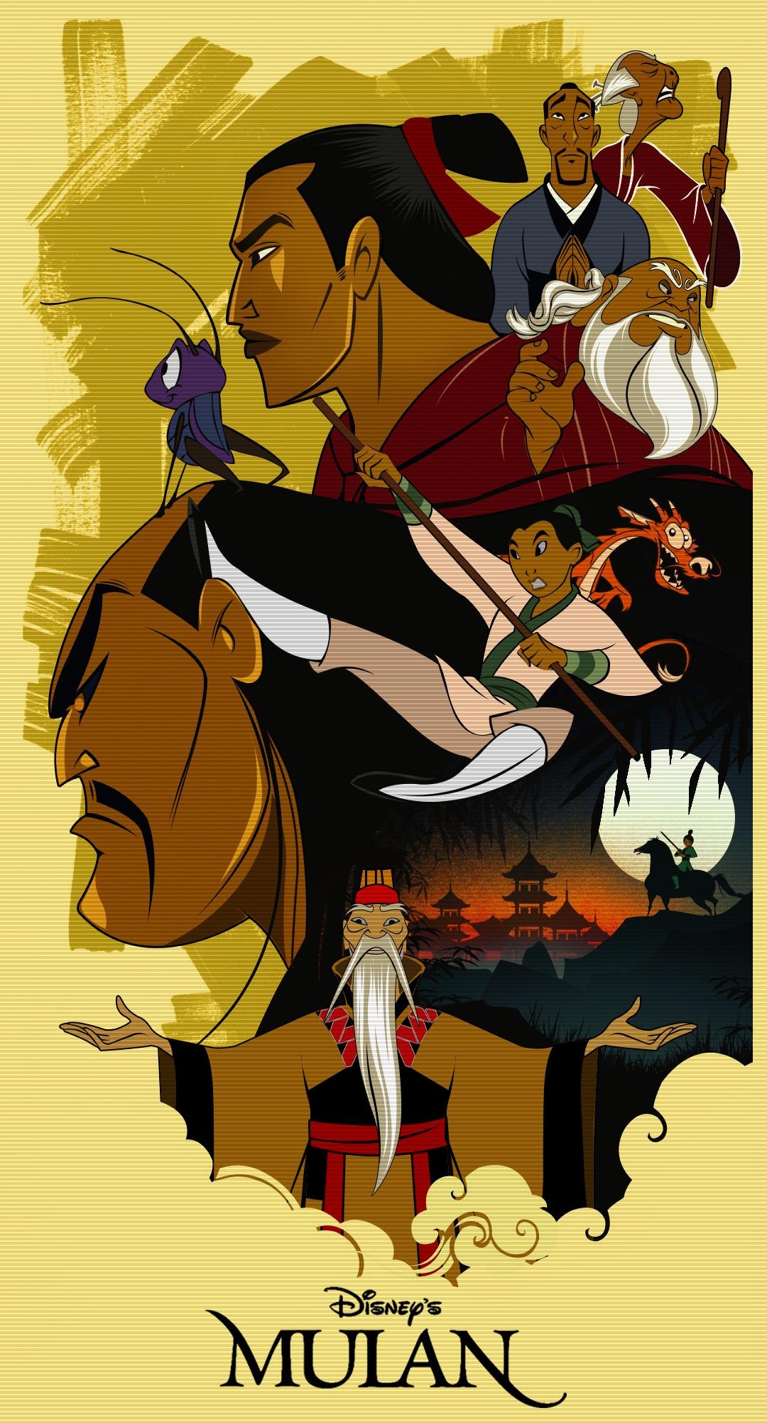 Mulan animation, 1080 x 2002, Movie poster, 1080x2010 HD Phone
