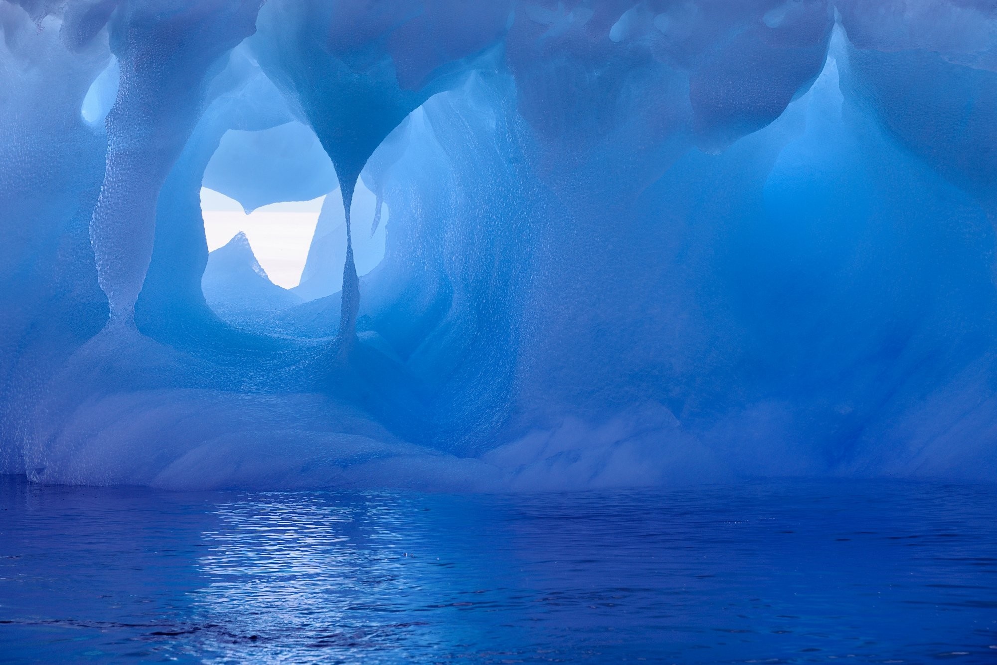 Ice Cave, Enchanting underworld, Frosty splendor, Mysterious depths, 2000x1340 HD Desktop