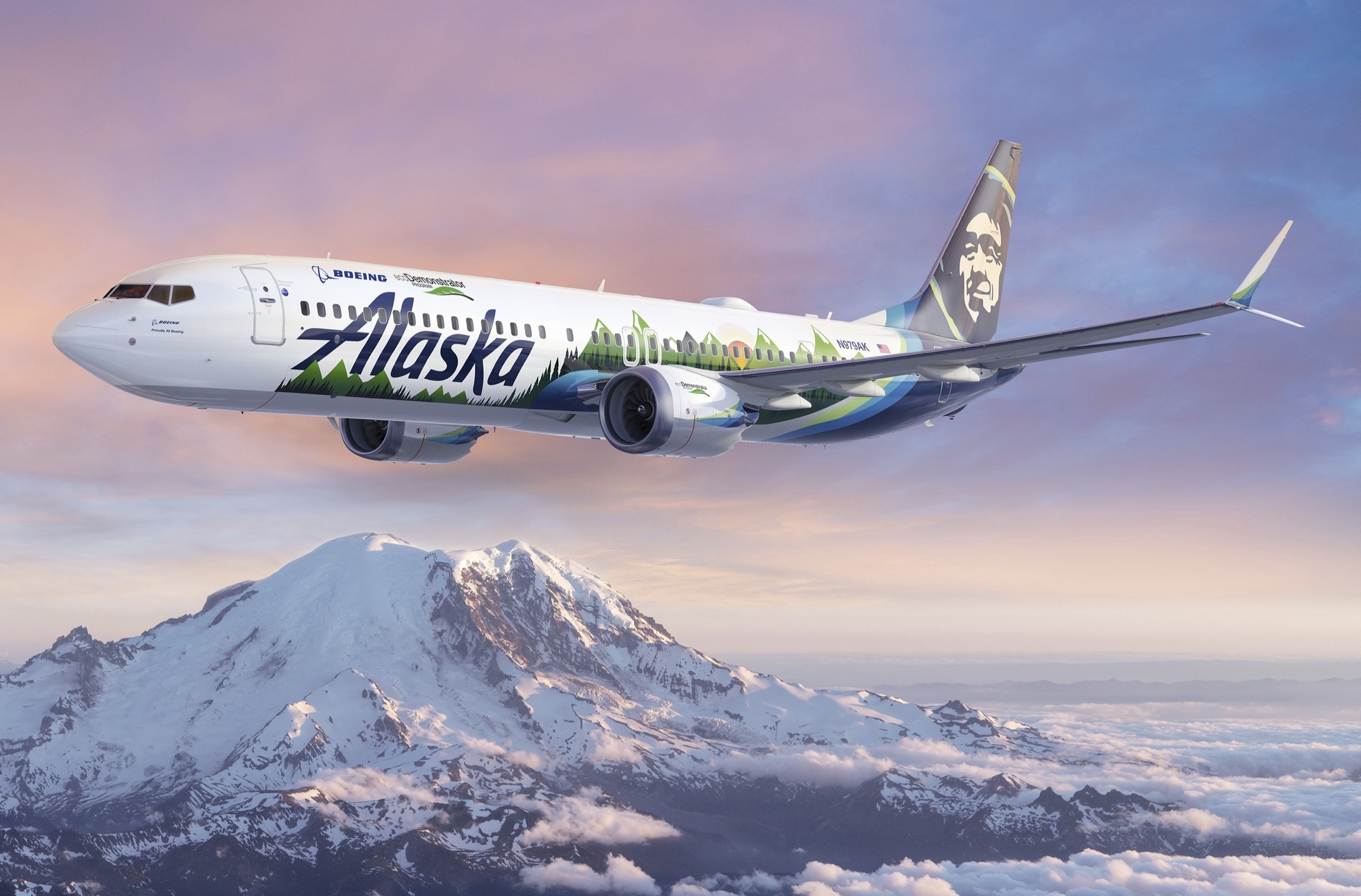 Alaska Airlines, Boeing EcoDemonstrator, 737-9 logo jet, World Airline News, 2310x1520 HD Desktop