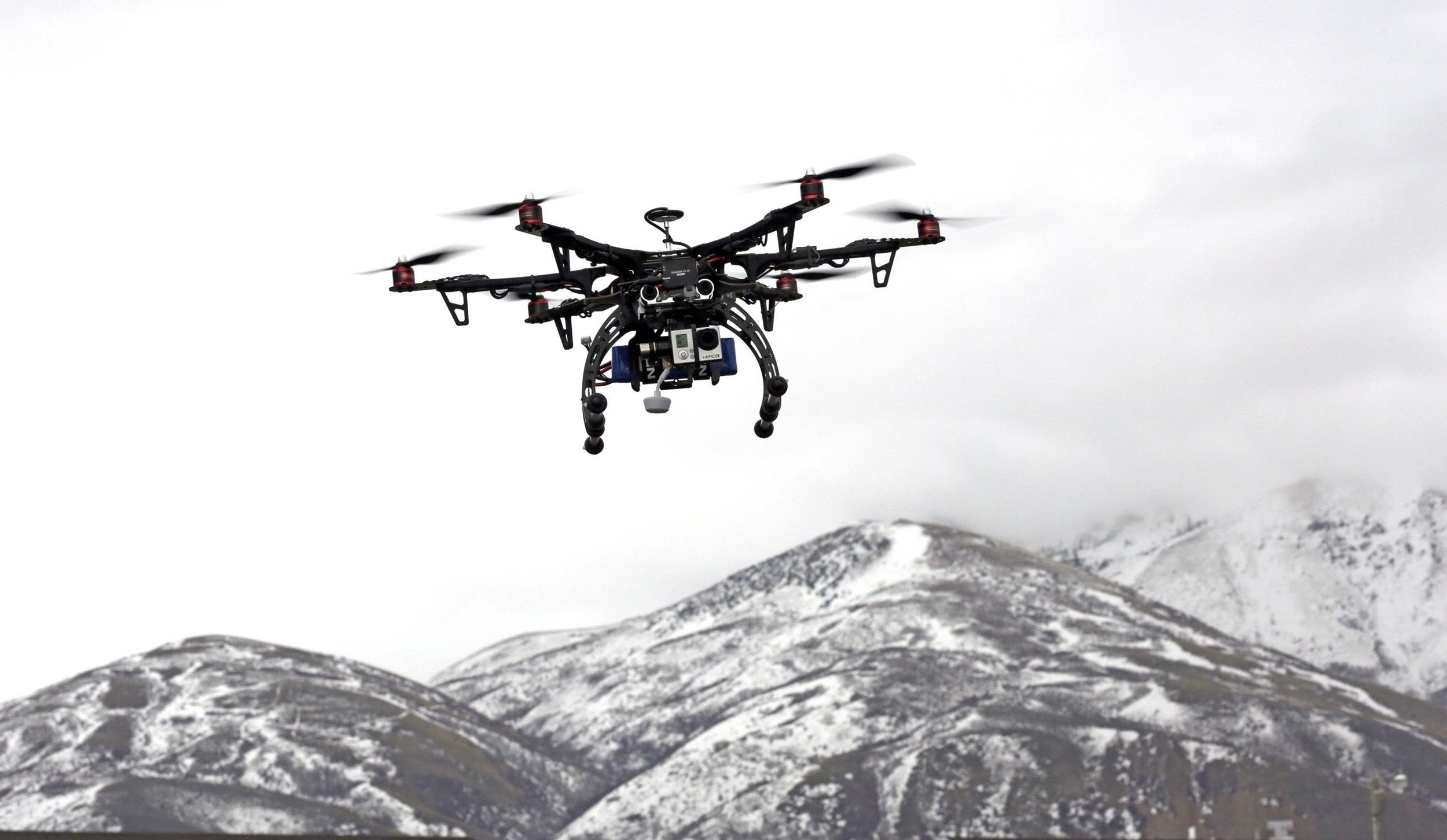 Drone: Remotely-piloted aircraft, An unmanned aerial vehicle, Multicopter. 2500x1460 HD Wallpaper.