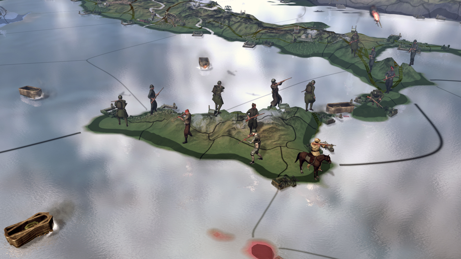 Hearts of Iron, Expansion - 'By Blood Alone', Italian front, World War II strategy, 1920x1080 Full HD Desktop