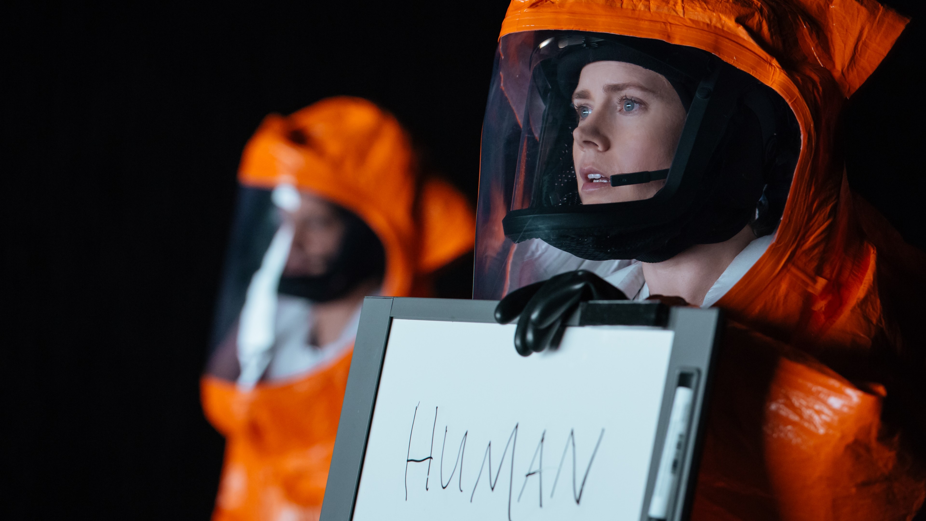 Arrival (Movie): Amy Adams as Louise Banks, Sci-fi. 3840x2160 4K Background.