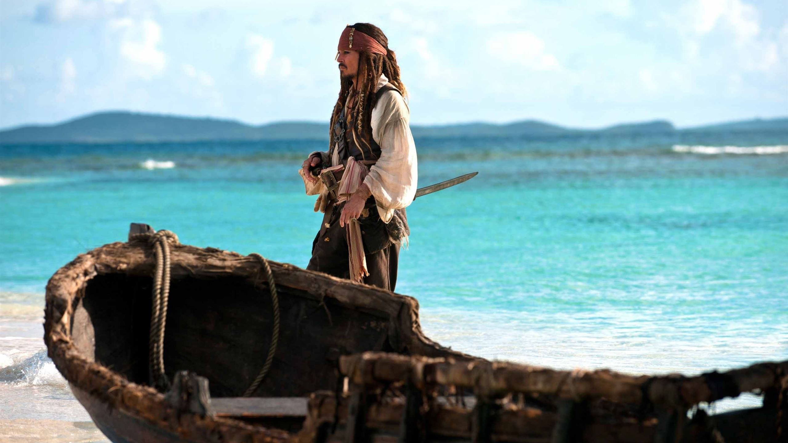 Jack Sparrow, Pirates of the Caribbean, MacBook Air wallpaper, Download, 2560x1440 HD Desktop