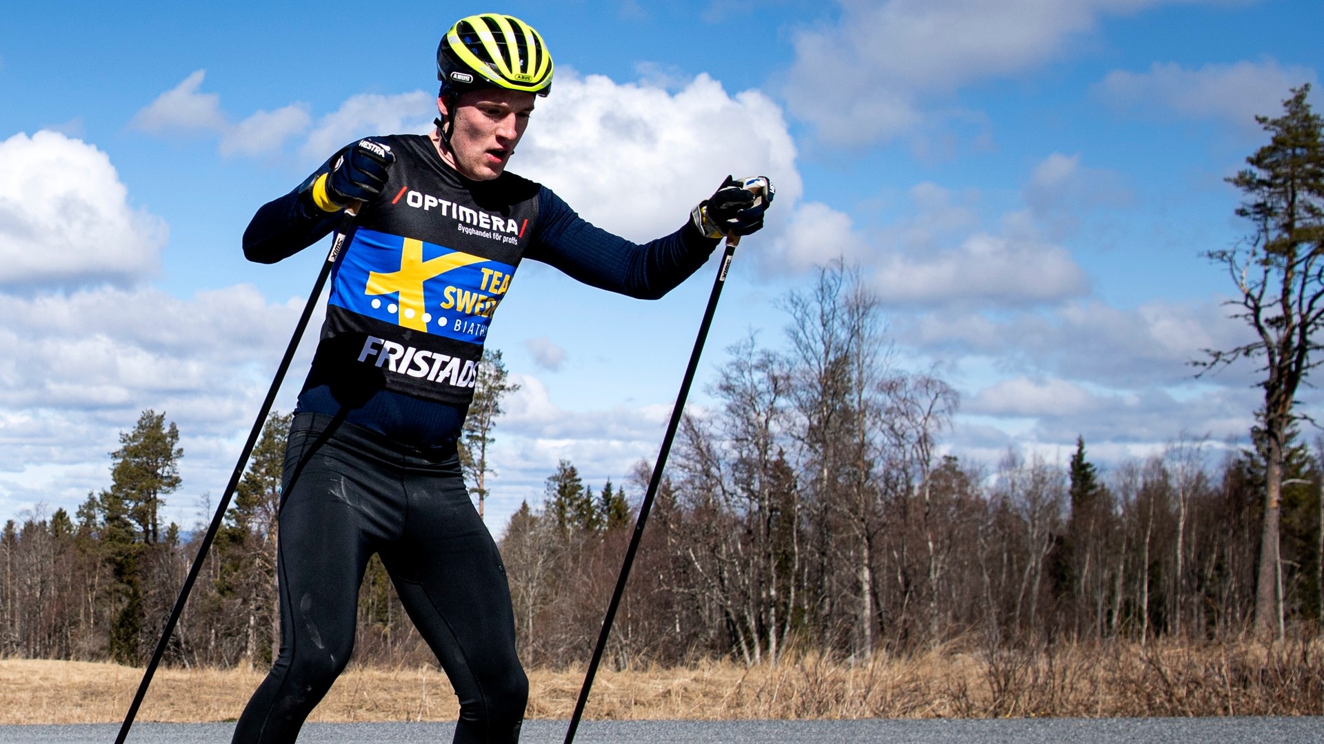 Sebastian Samuelsson, Roller biathlon victory, Flawless performance, Exciting race, 1920x1080 Full HD Desktop