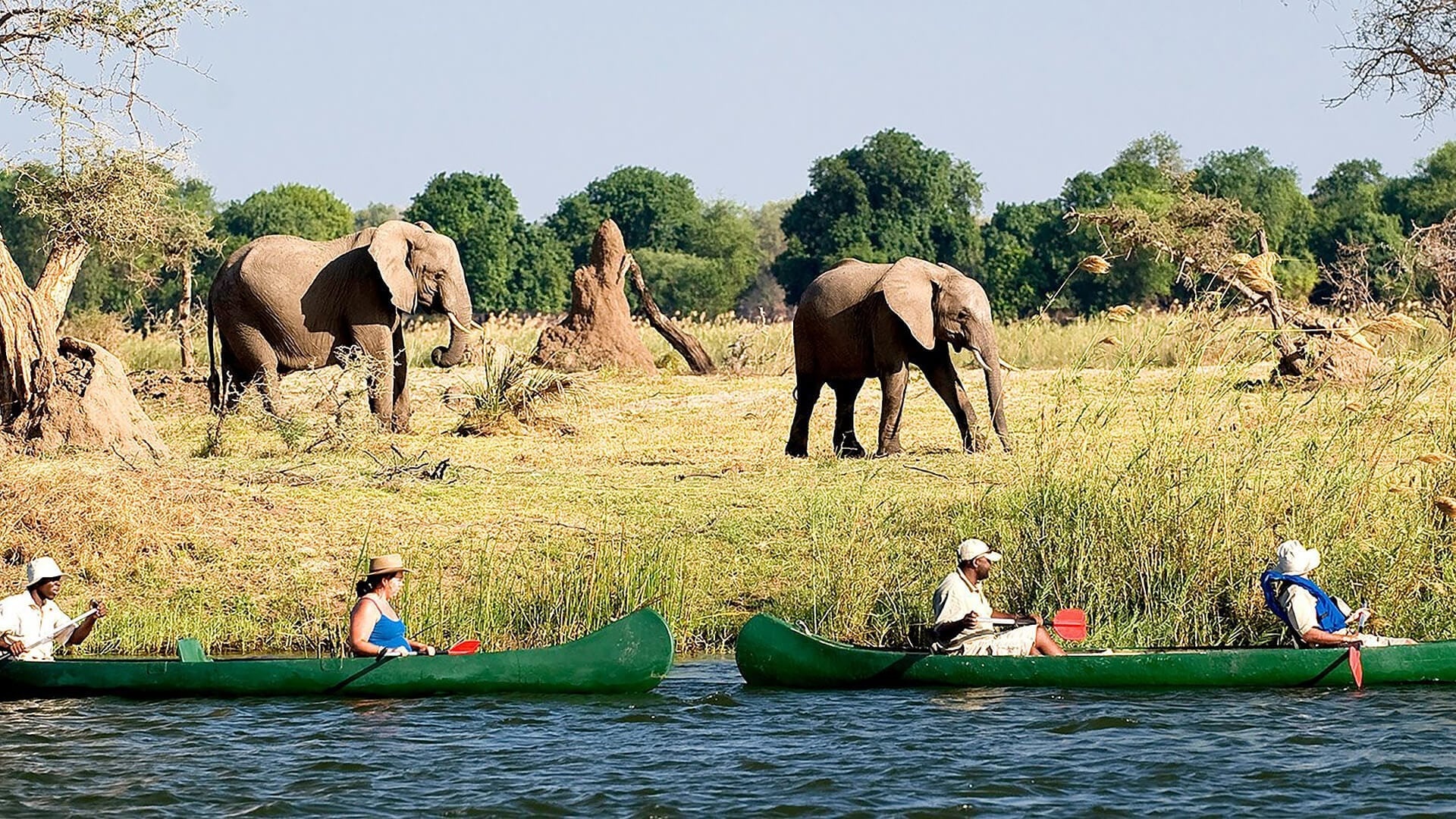 The Zambezi, Canoe, Travel Republic, Africa, 1920x1080 Full HD Desktop