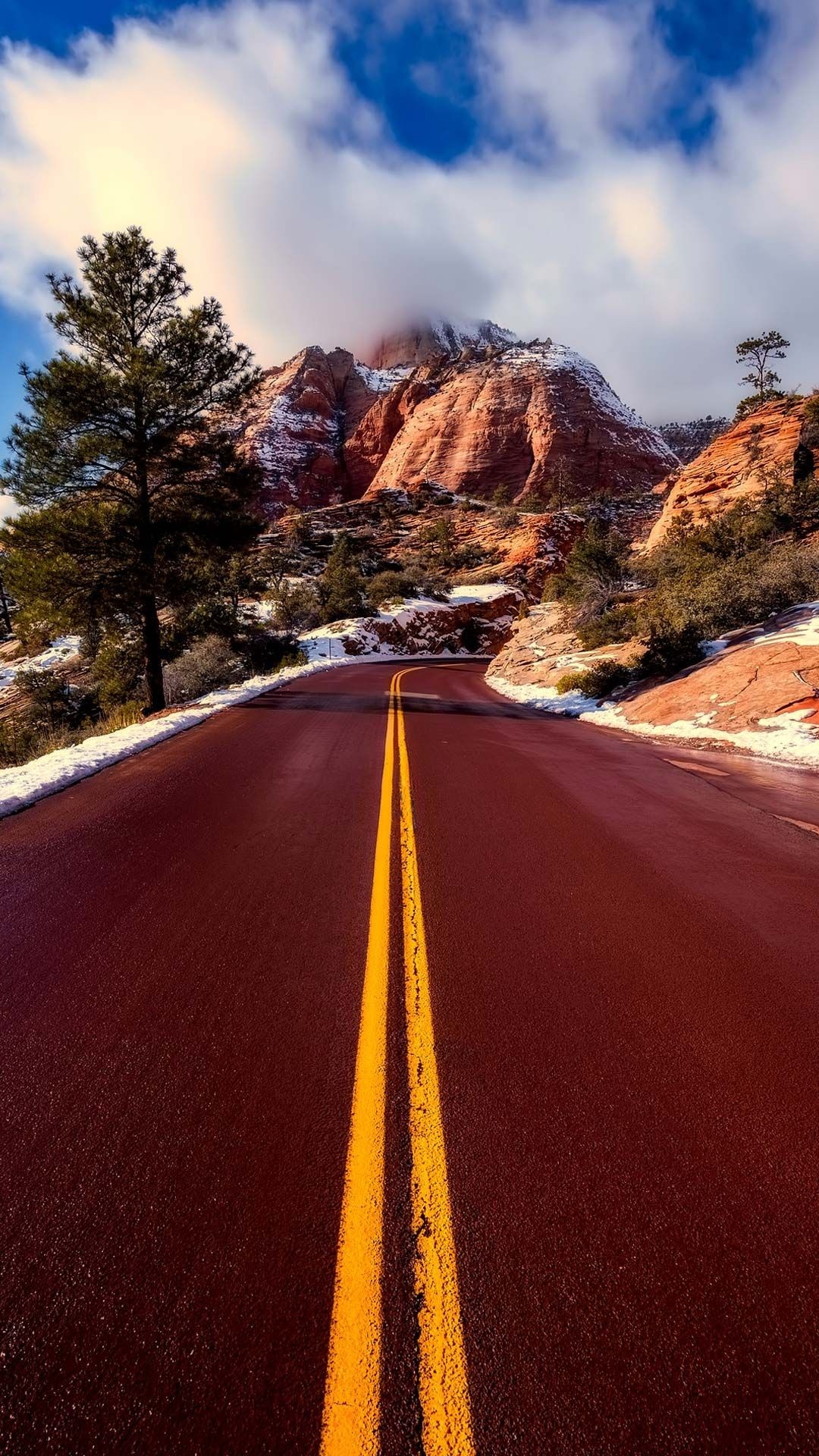 Nature phone backgrounds, Great paysages magnifiques, Highway travels, Routes de campagne, 1080x1920 Full HD Phone