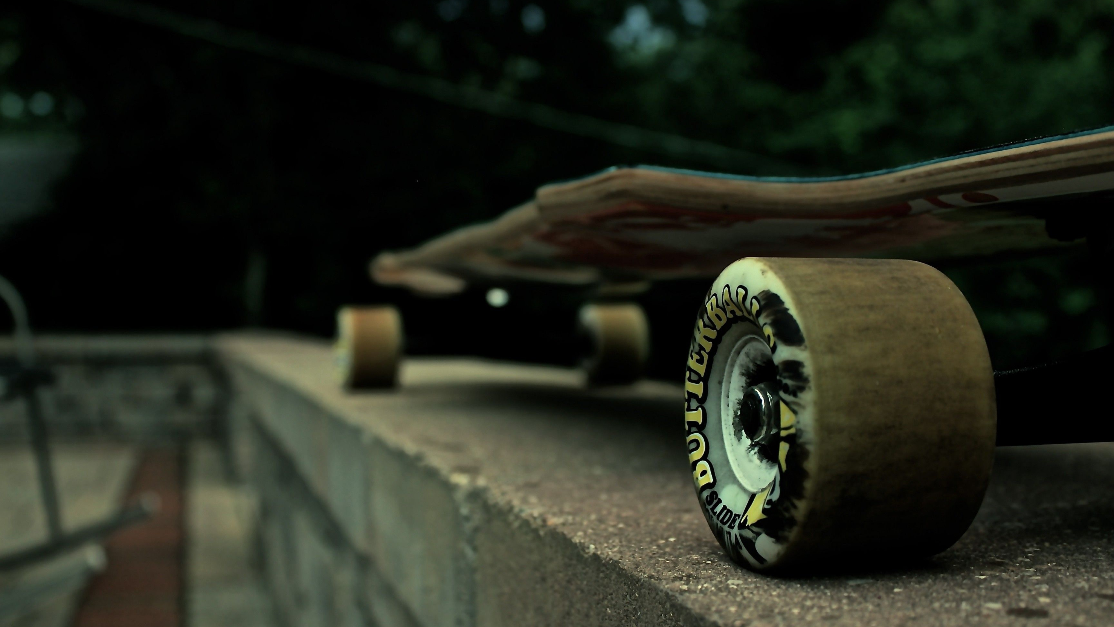 Longboarding: Longboard, A type of skateboard that is faster because of wheel size. 3840x2160 4K Wallpaper.