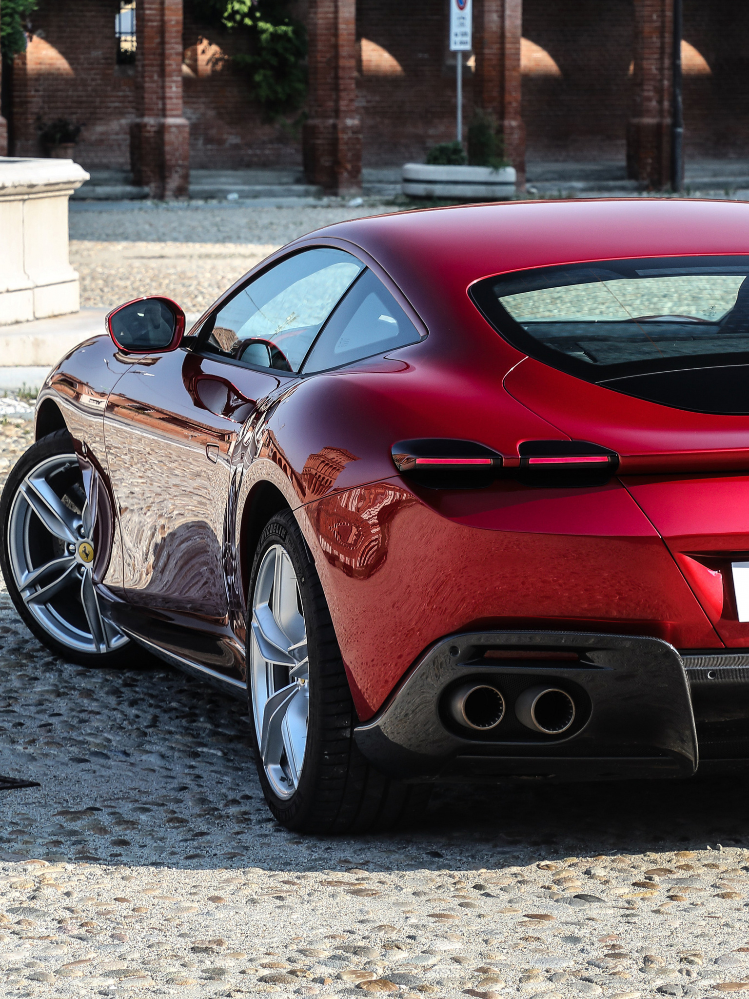 Ferrari Roma, Fascinating beauty, 5k wallpaper delight, Marvelous background, 1540x2050 HD Phone