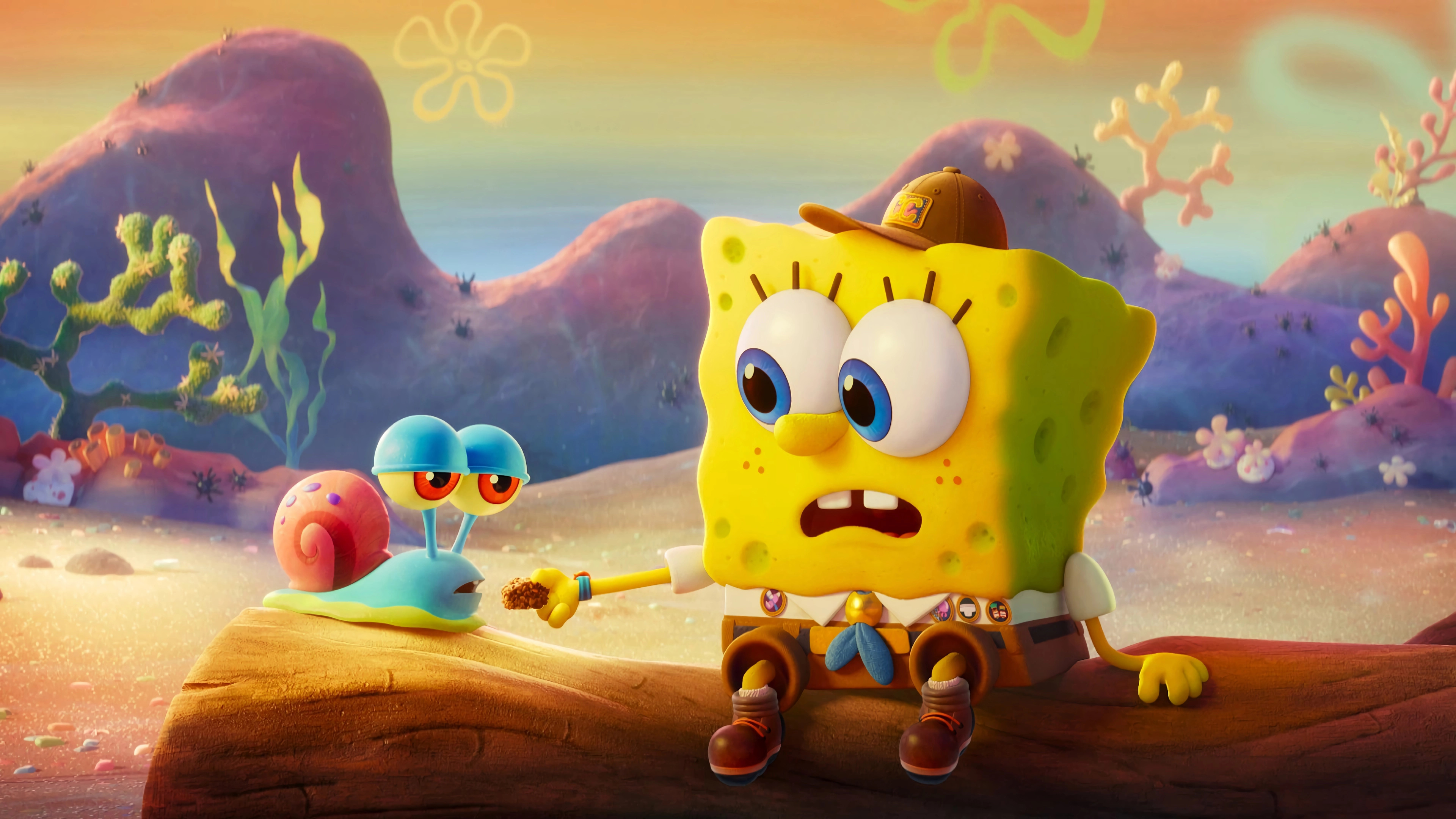 The SpongeBob Movie: Sponge on the Run, Colorful animation, Underwater adventure, Memorable characters, 3840x2160 4K Desktop
