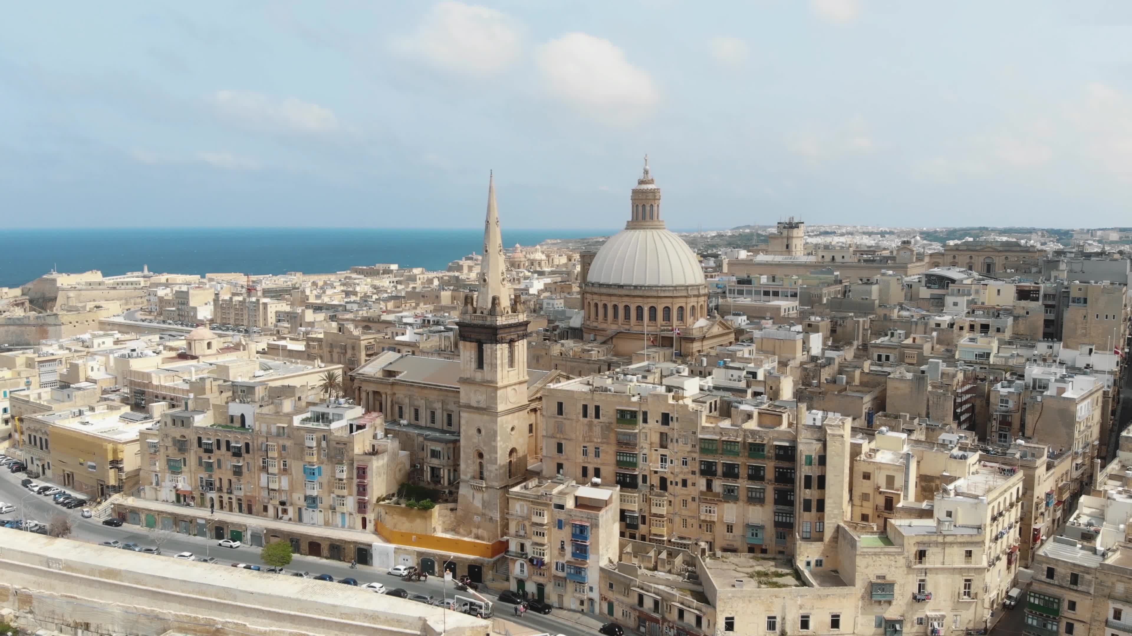 Valletta, Malta, Basilica of Our Lady, Mount Carmel, 3840x2160 4K Desktop