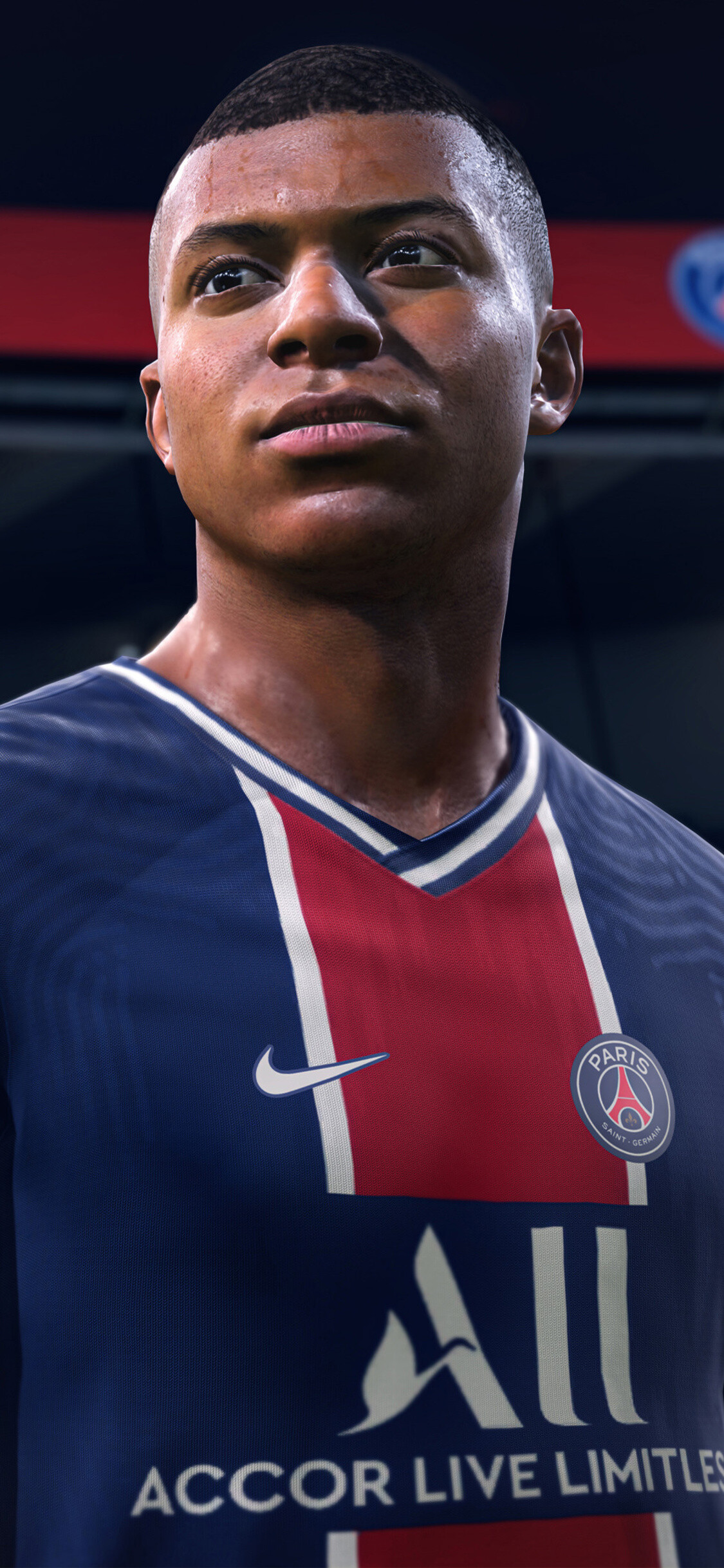 FIFA: Kylian Mbappe, A Striker for Paris Saint-Germain and France. 1130x2440 HD Background.