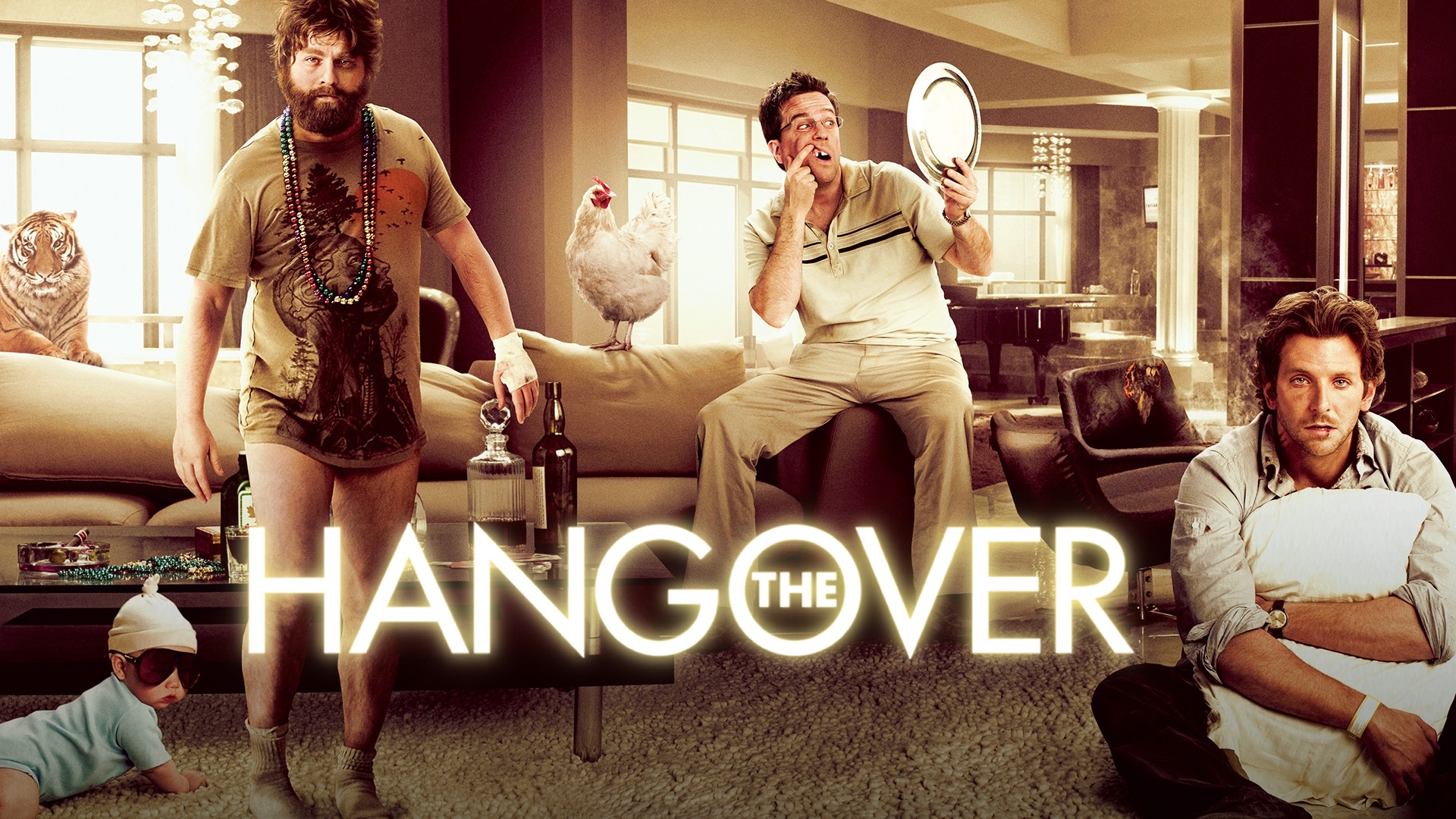 The Hangover: Hollywood's most destructive stag-party trip to Las Vegas, Comedy. 1920x1080 Full HD Wallpaper.