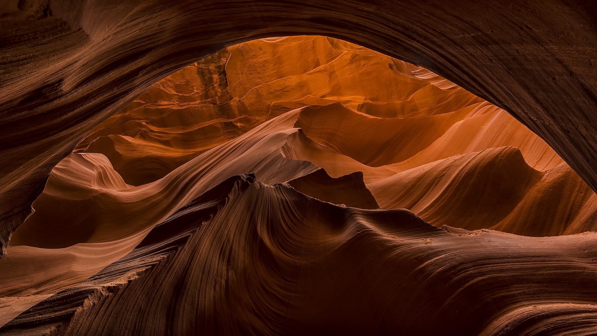 Atemberaubende Natur-Wallpaper von Antelope Canyon, 2050x1160 HD Desktop