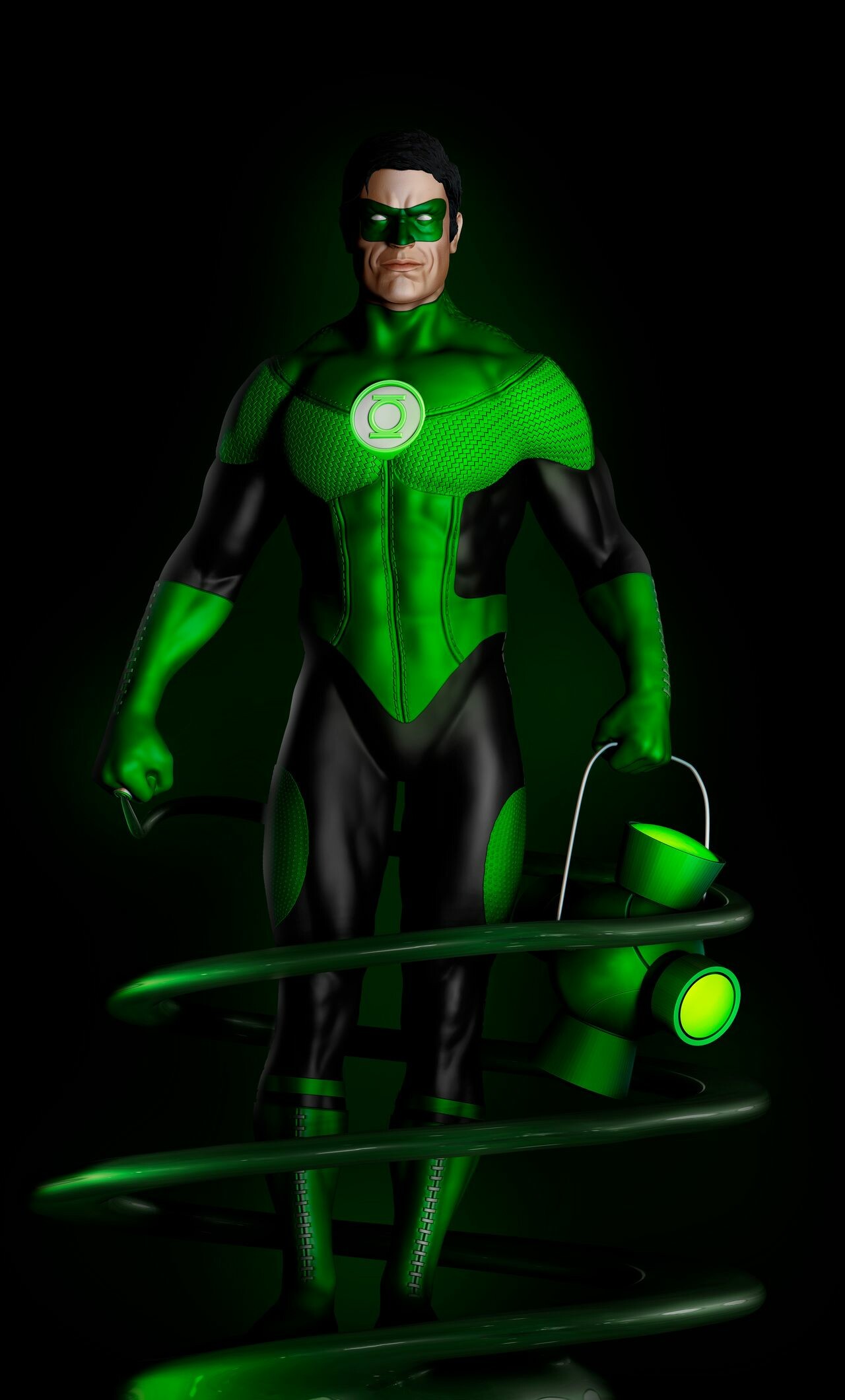 Green Lantern: Hal Jordan, Cartoon, Animation. 1280x2120 HD Background.
