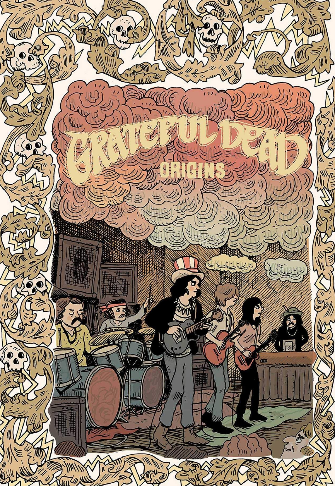 Grateful Dead: Grateful Dead Origins, A graphic novel about the rock band, Chris Miskiewicz. 1400x2030 HD Wallpaper.