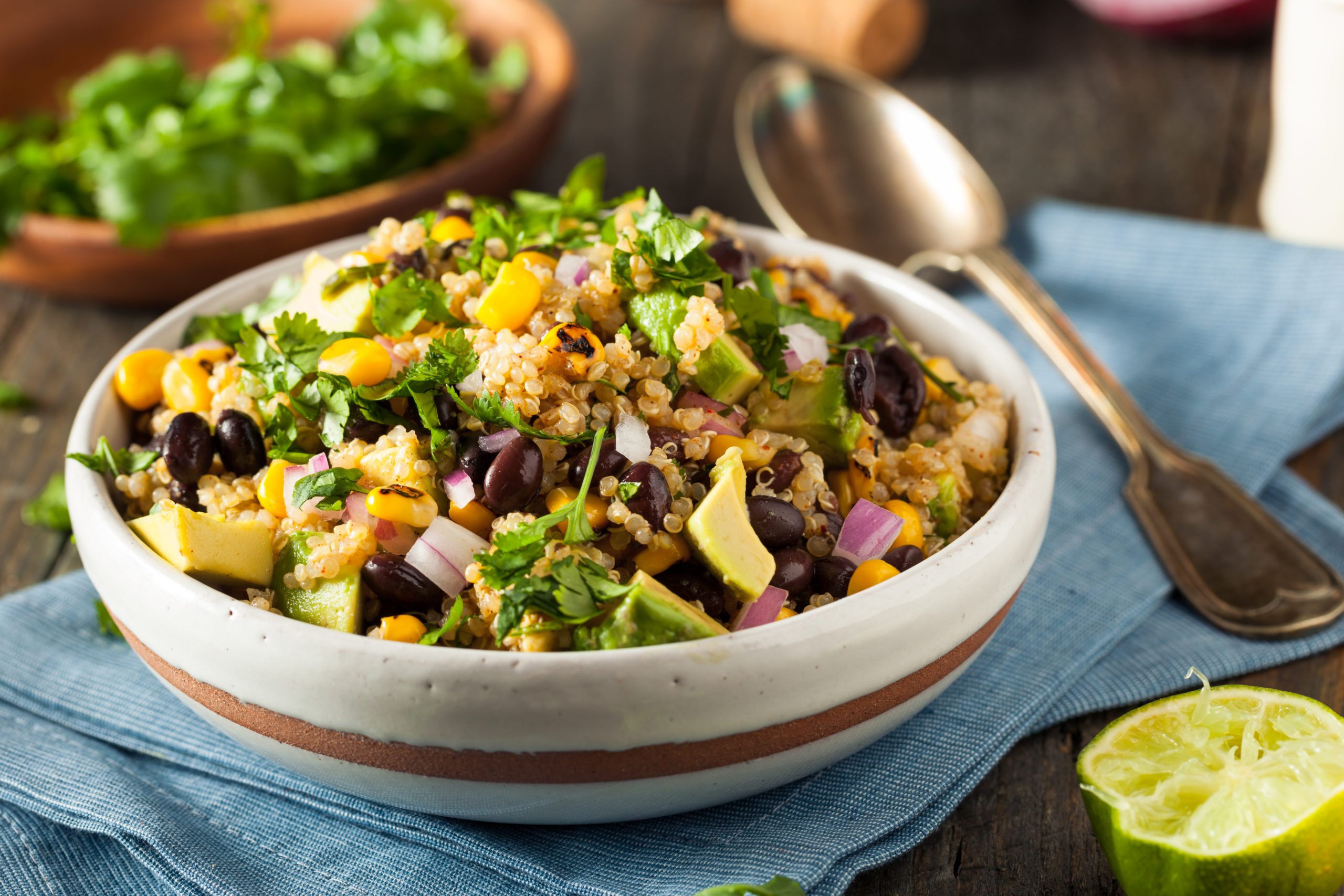 Mexican flavors, Quinoa salad, Vibrant dish, Healthy recipe, 2560x1710 HD Desktop