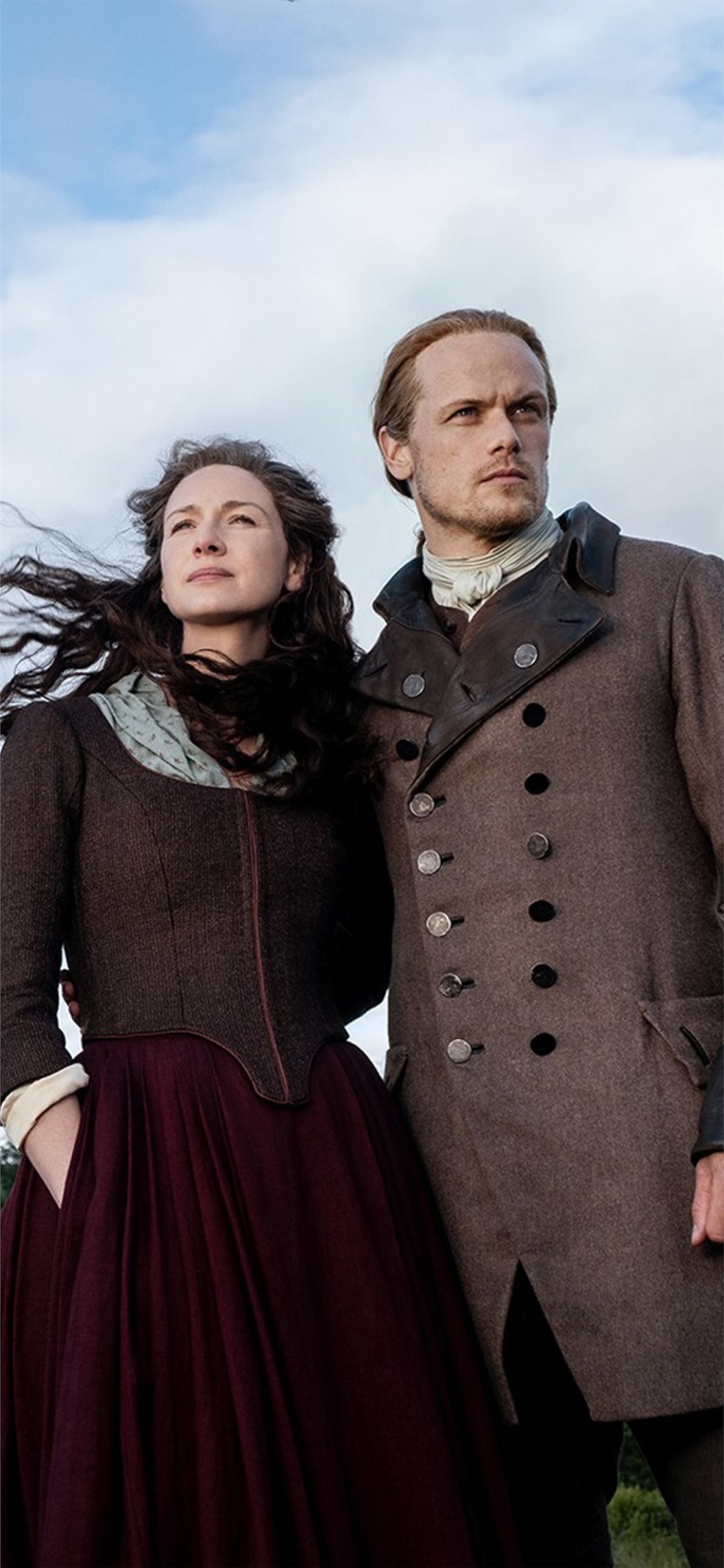 Outlander TV series, Fortnite crossover, Epic iPhone wallpapers, Stunning visual combination, 1290x2780 HD Phone