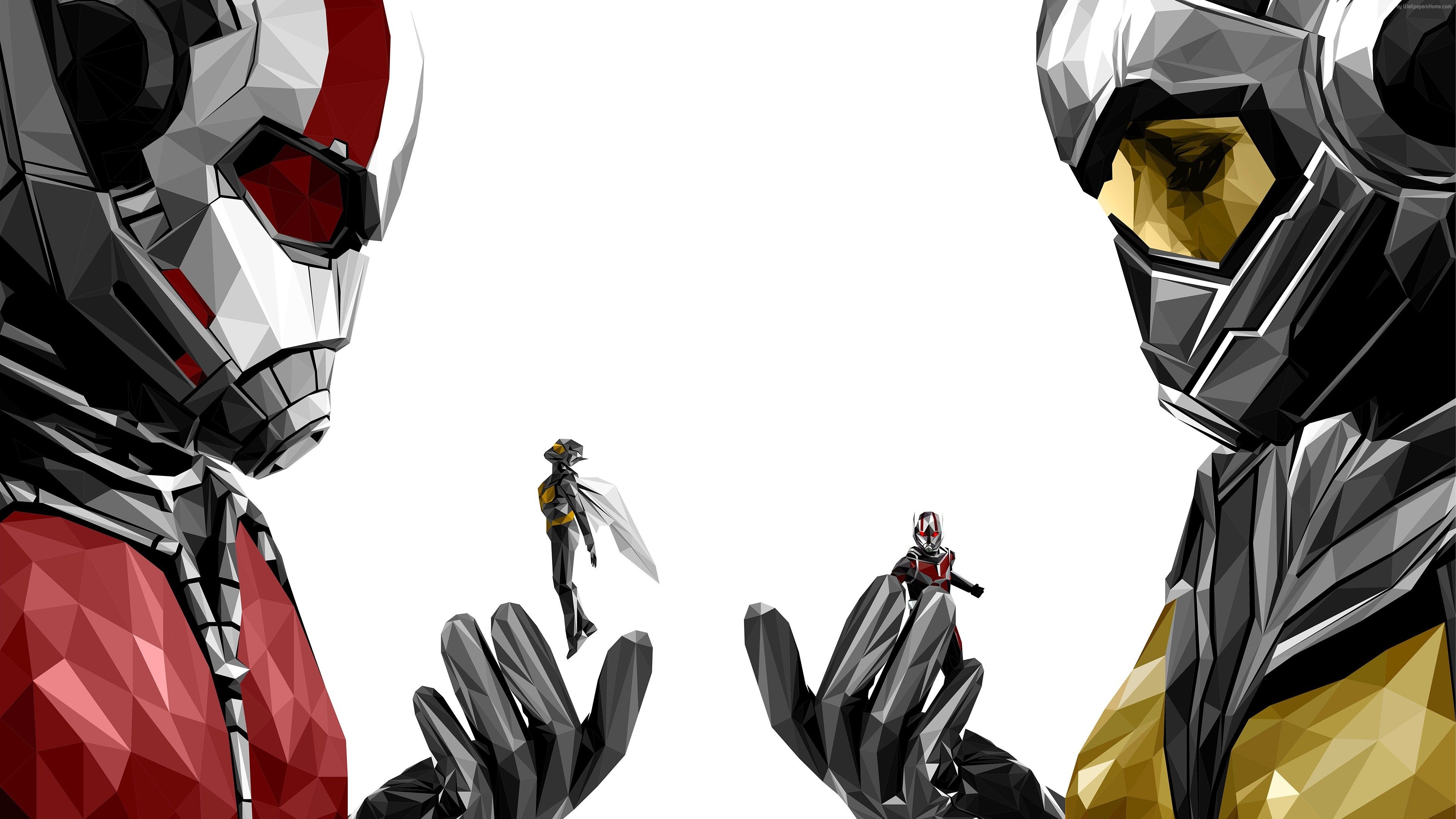 Evangeline Lilly, Ant-Man and The Wasp, Artwork, Marvel, 3840x2160 4K Desktop