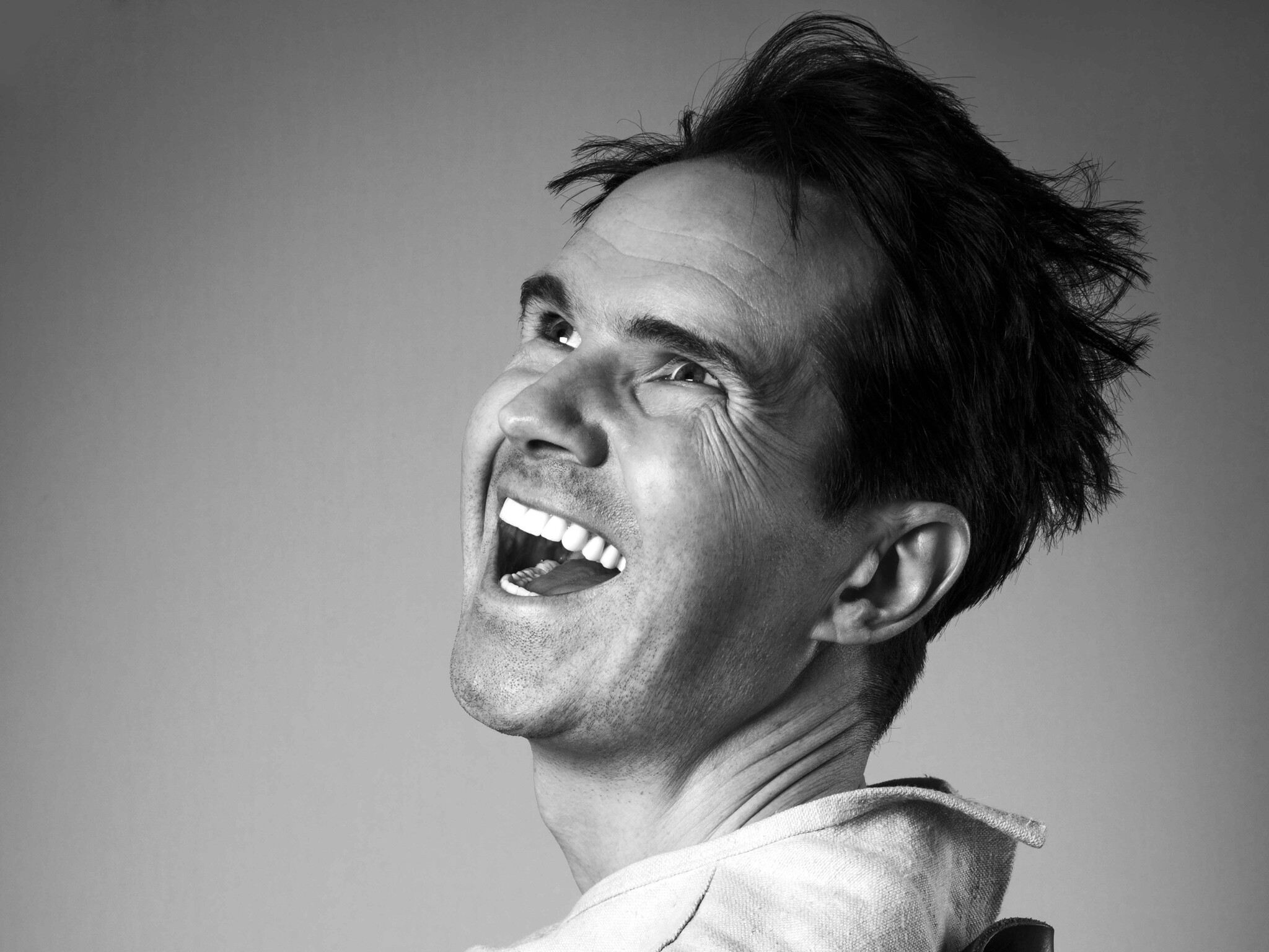 Jimmy Carr: Popular spin-off 8 Out Of 10 Cats Does Countdown, 2012, Black and white. 2050x1540 HD Wallpaper.