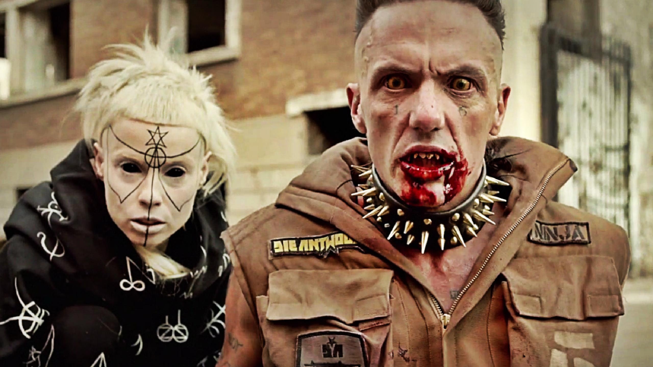 Die Antwoord: Known for their cult following, in particular, the unusually prolific creation of fan art by their followers. 2560x1440 HD Wallpaper.