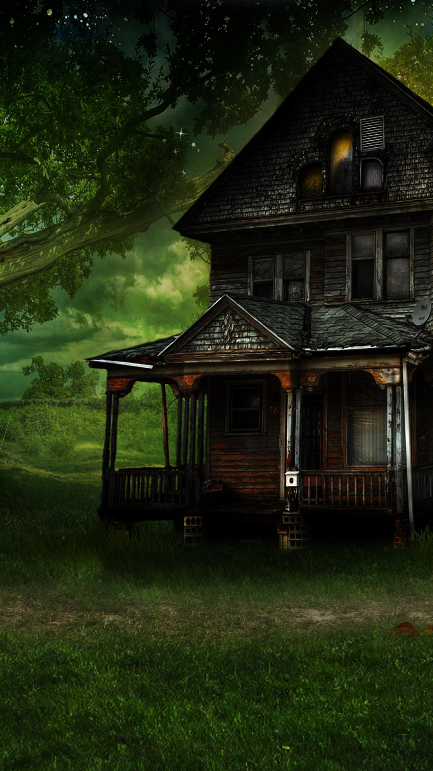 Haunted House, Free download haunted house wallpaper, 1440x2560 HD Handy
