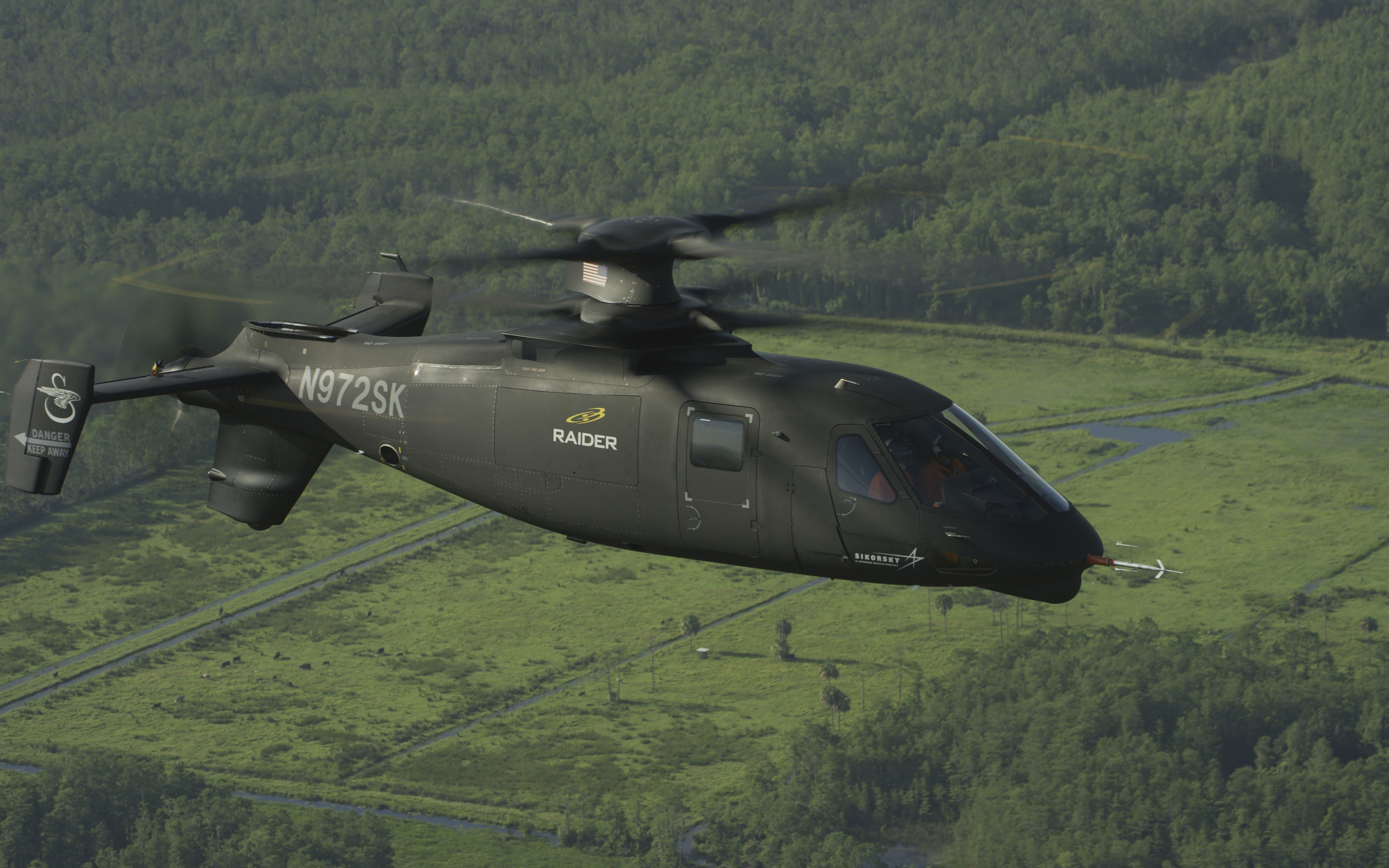 Sikorsky S-97 Raider, Attack helicopter, USA Sikorsky Aircraft, 2880x1800 HD Desktop