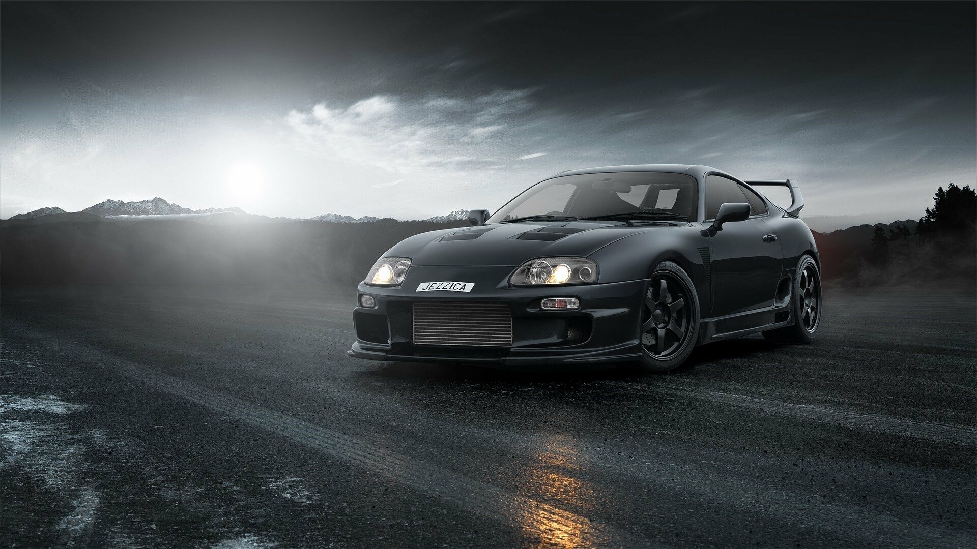 Toyota: Supra, A sports car and grand tourer manufactured by TMC. 1920x1080 Full HD Wallpaper.