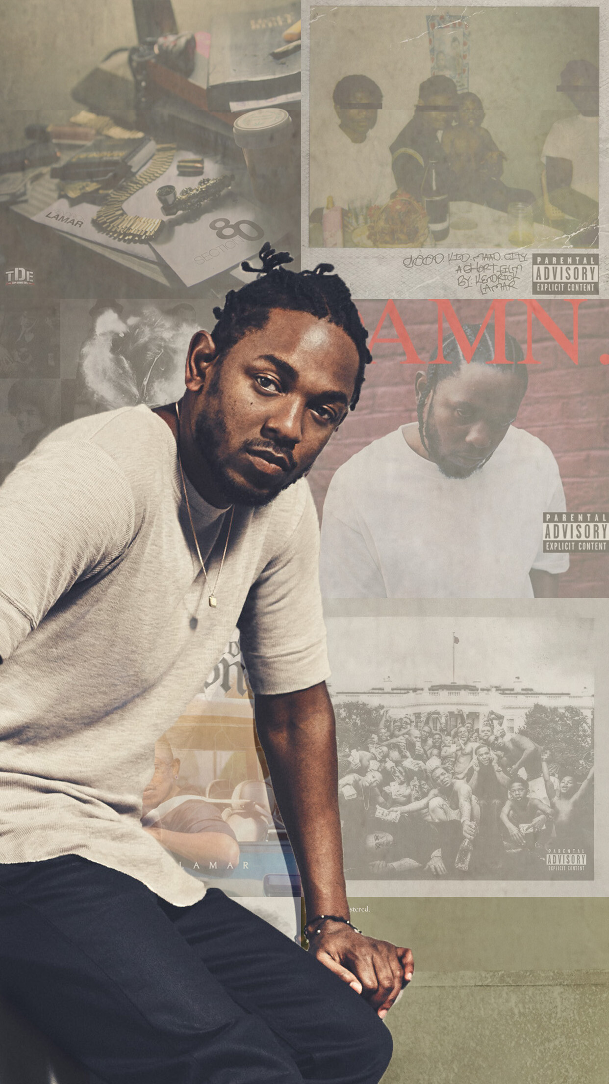 Kendrick Lamar: To Pimp a Butterfly also earned Lamar seven nominations at the 2016 Grammy Awards. 1250x2210 HD Background.