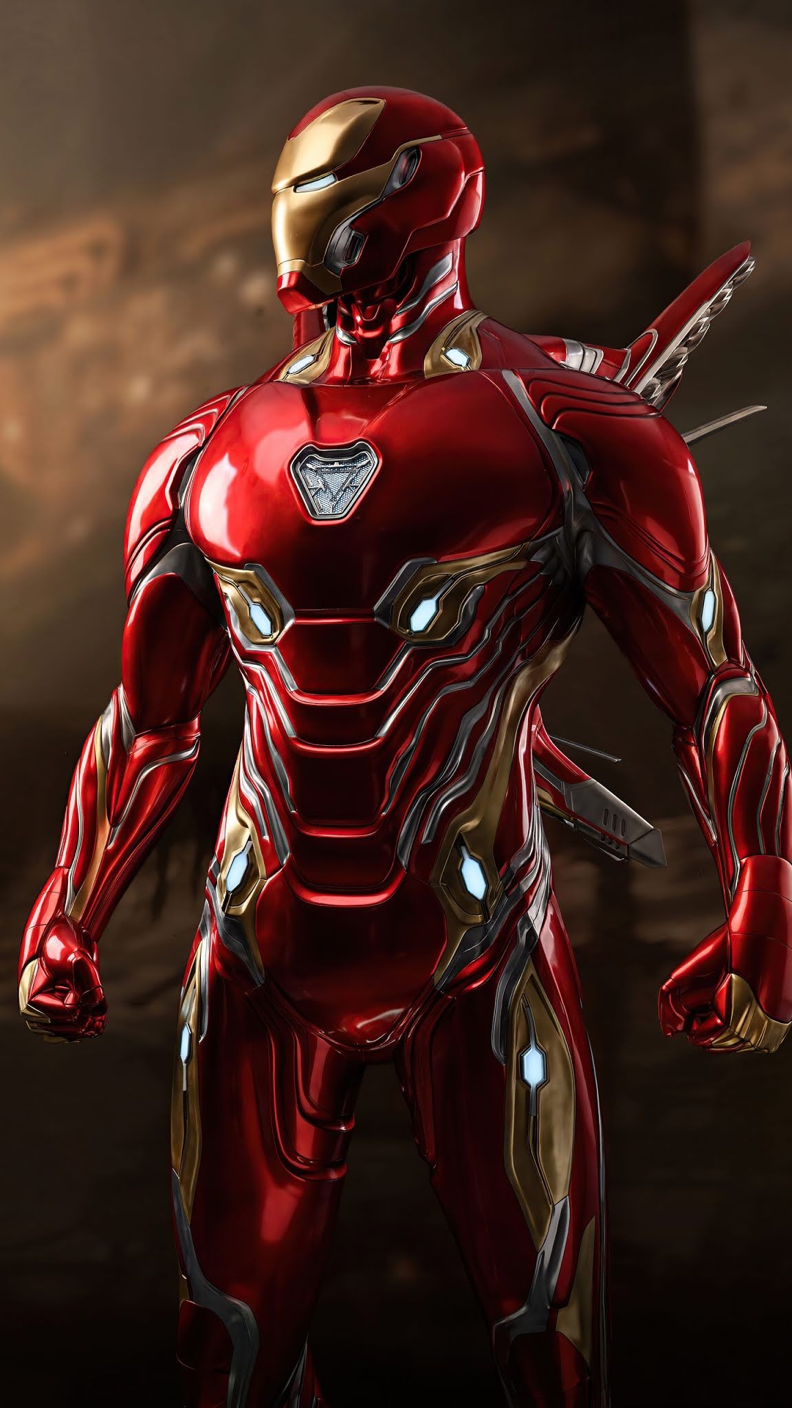Iron Man suit, Tony Stark, Avengers hero, Power armor, 1160x2050 HD Phone