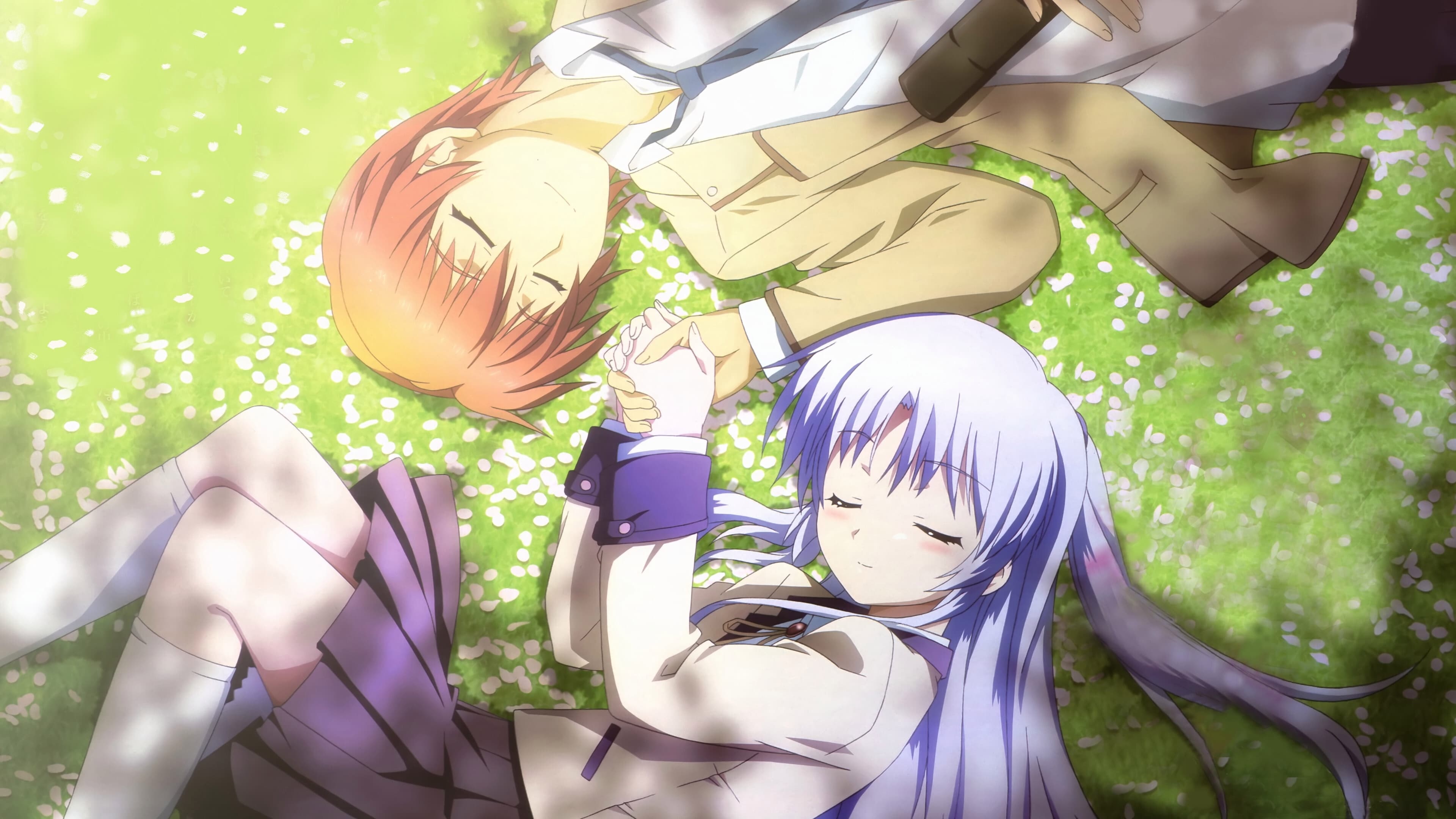 Angel Beats! (Anime): TV Series 2010-2010, Students of the Afterlife school. 3840x2160 4K Wallpaper.
