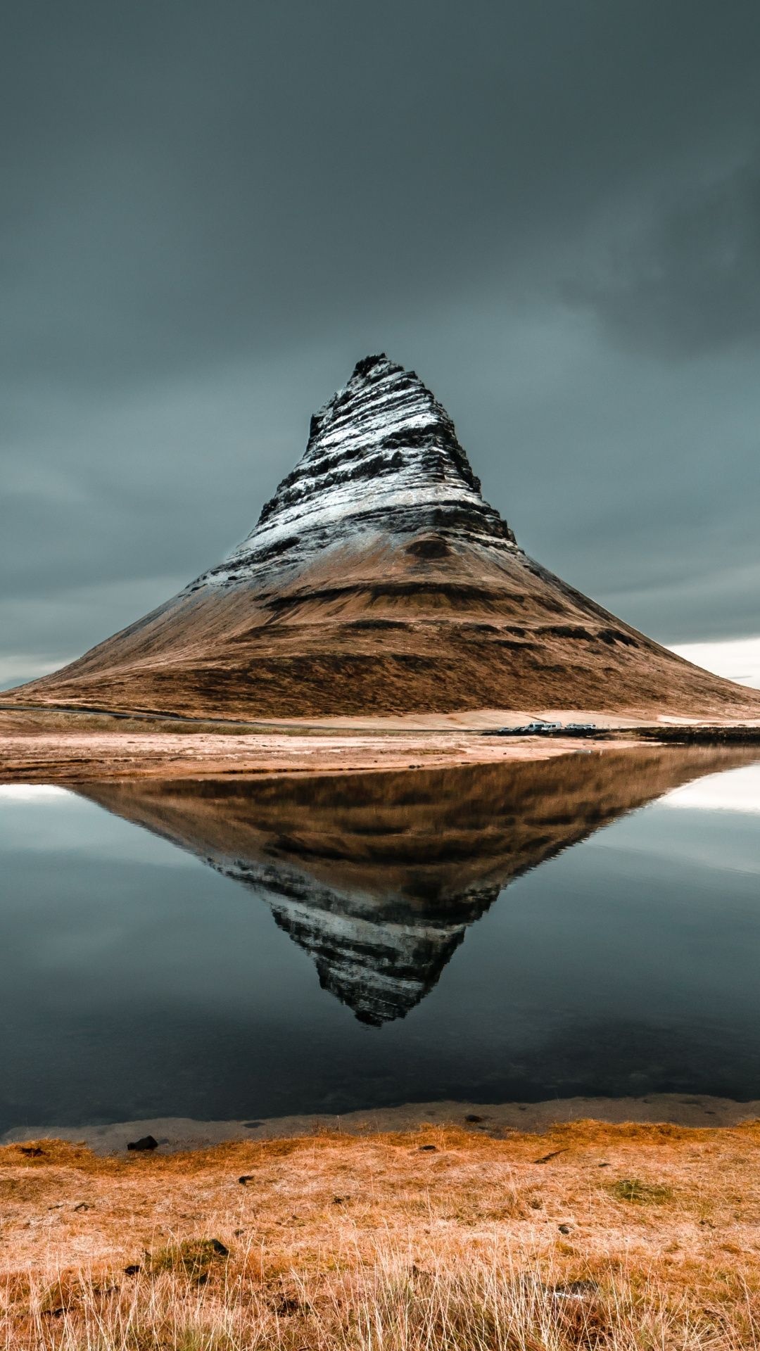 Kirkjufell, Iceland, Travels, Majestic mountain peak, 1080x1920 Full HD Phone