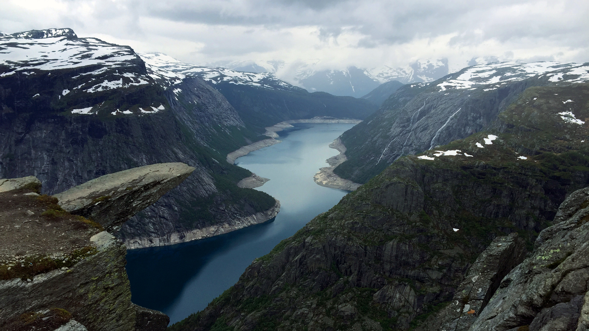 Trolltunga Norway beauty, Stunning wallpapers, Captivating backgrounds, Norwegian wonders, 1920x1080 Full HD Desktop