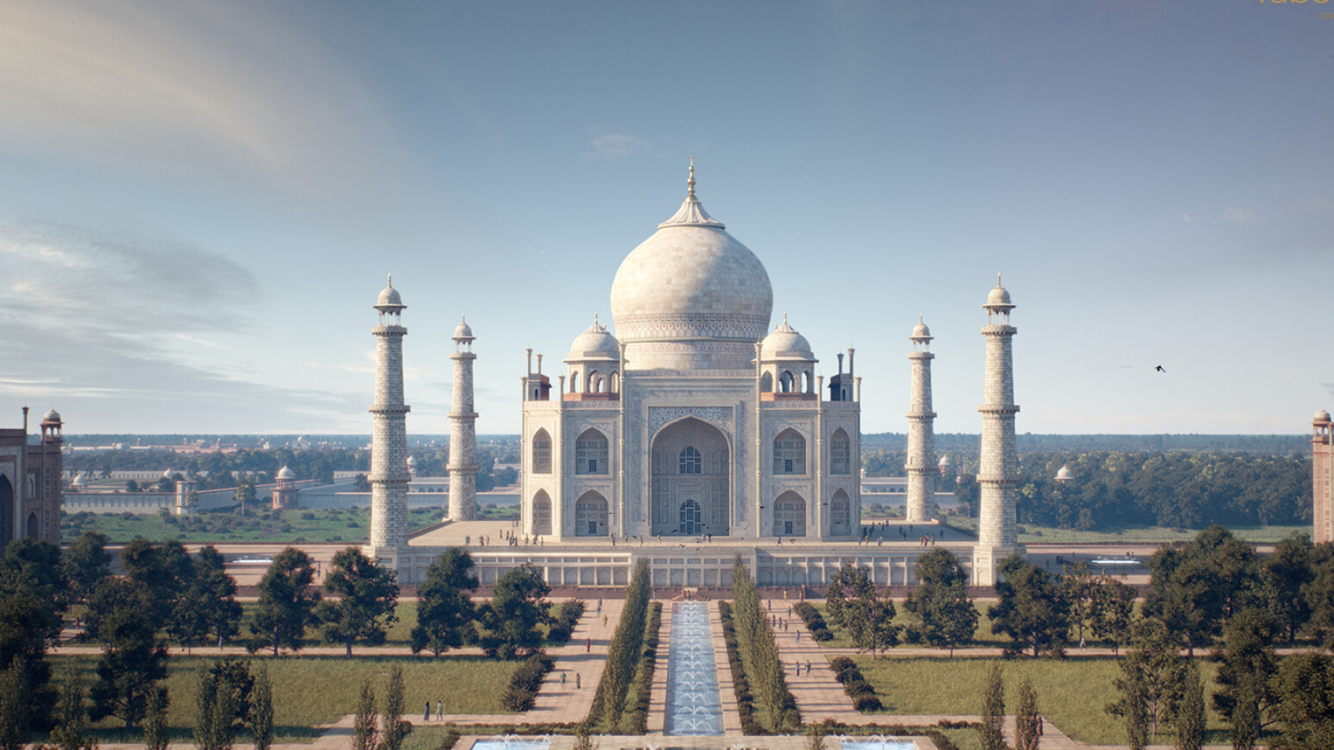 Taj Mahal art, Creative interpretations, Artistic representations, Fine craftsmanship, 1920x1080 Full HD Desktop