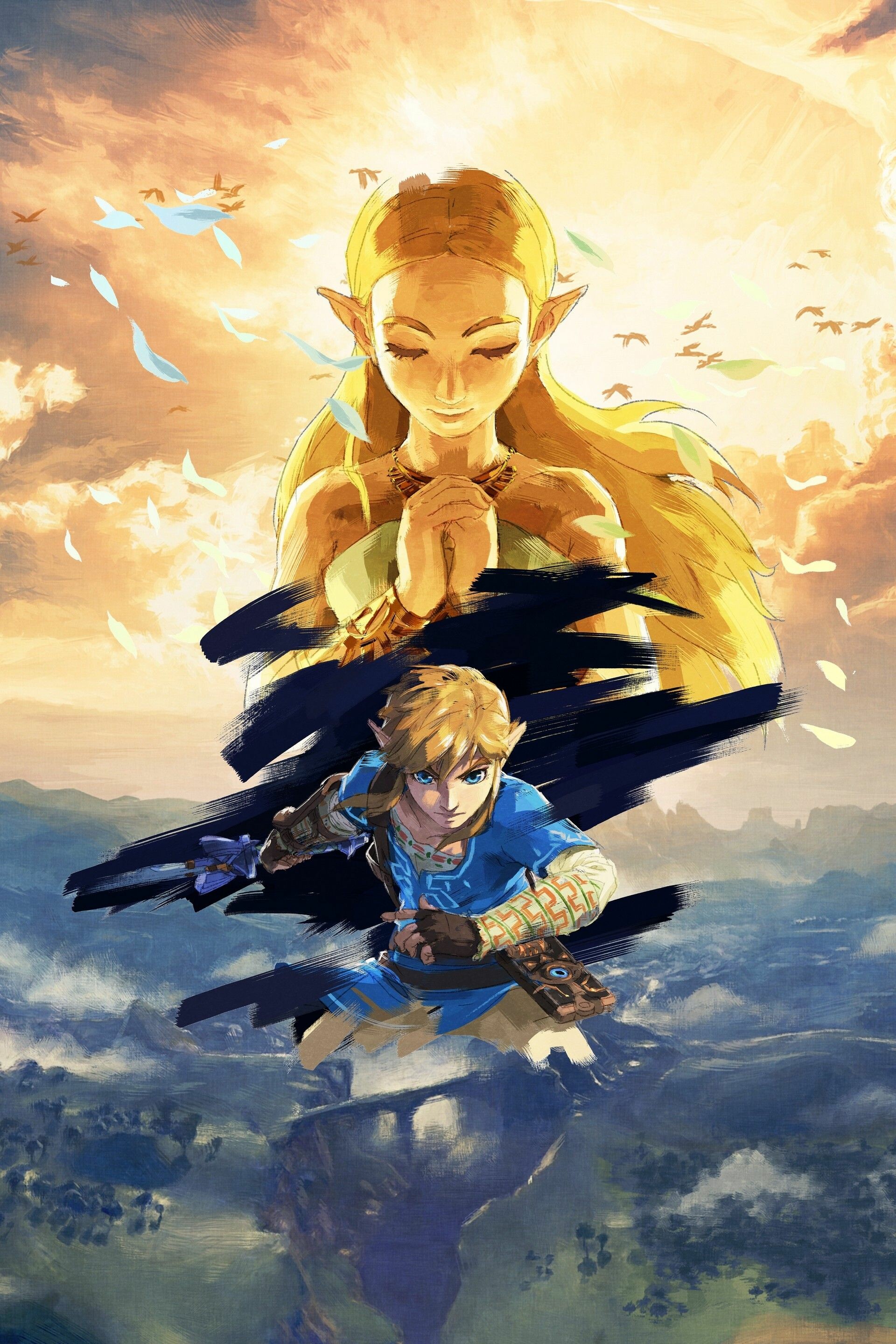 The Legend of Zelda: Princess, The series centers on the various incarnations of Link. 1920x2880 HD Background.