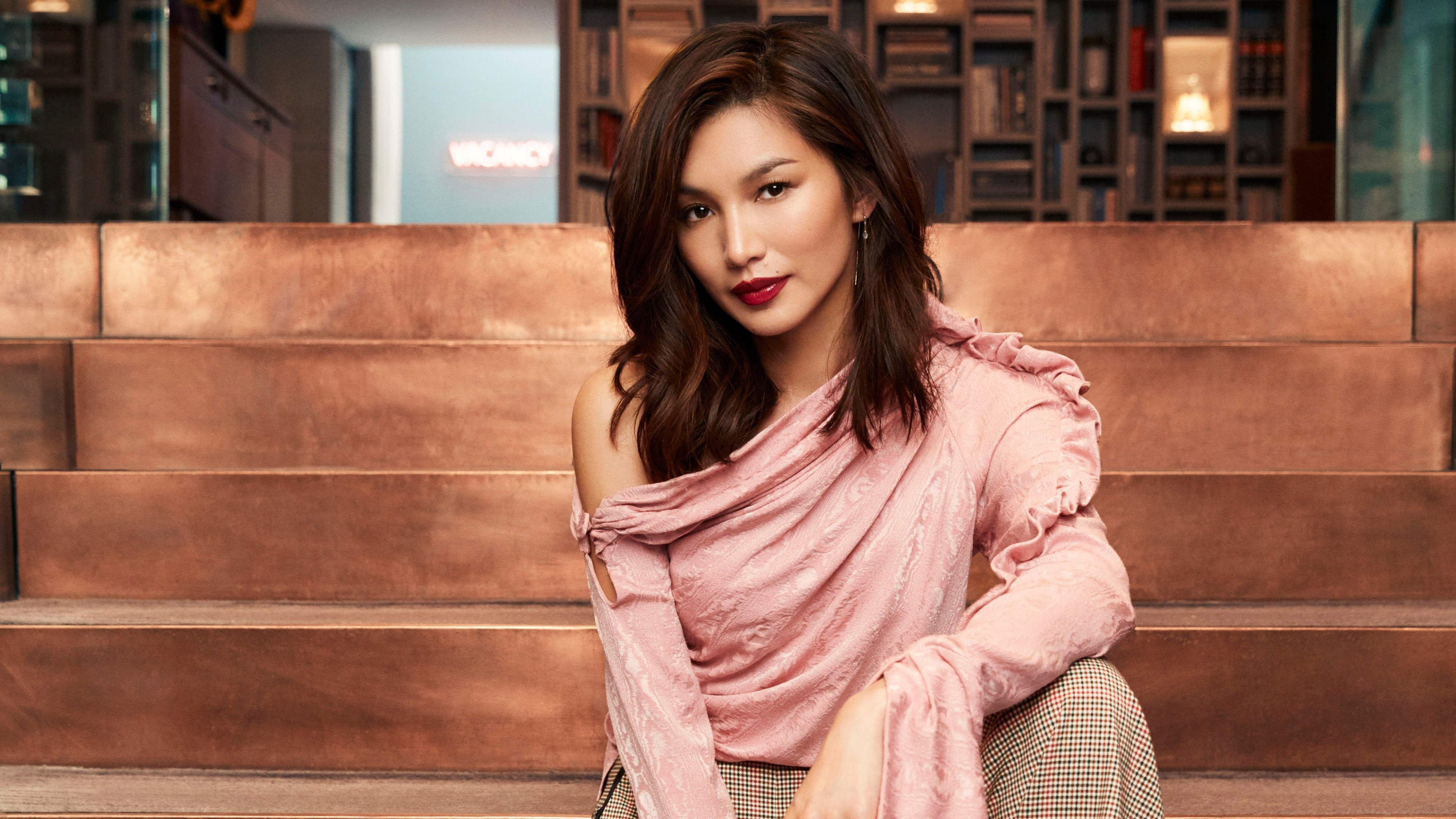 Crazy Rich Asians, Gemma Chan photoshoot, 4K background, Stunning visuals, 3840x2160 4K Desktop