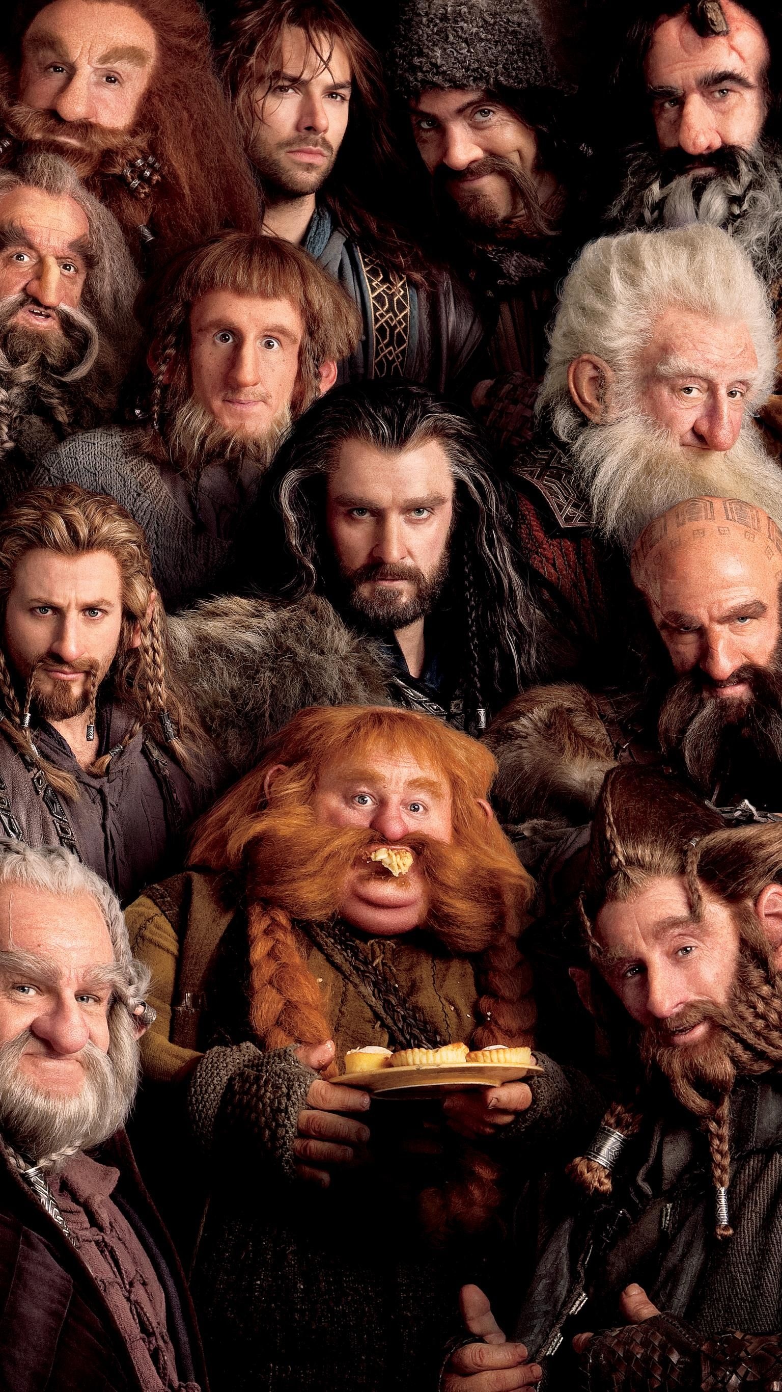 The Hobbit (Movie): Unexpected journey, Dwarves, Fili, Kili, Oin, Gloin. 1540x2740 HD Wallpaper.