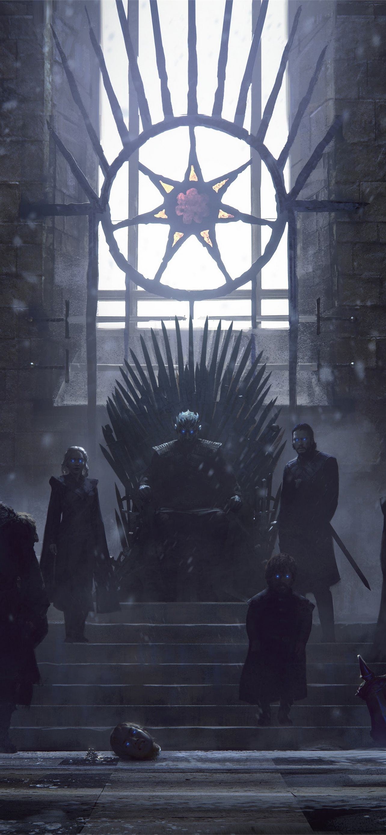 Game of Thrones, Iron Throne characters, 4K iPhone wallpapers, 1290x2780 HD Handy