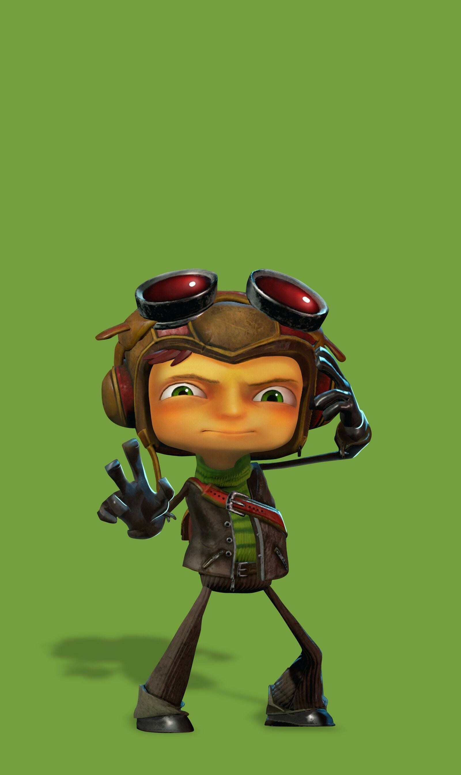 Psychonauts 2: A young acrobat that is training to become a Psychonaut, Raz. 1600x2690 HD Background.