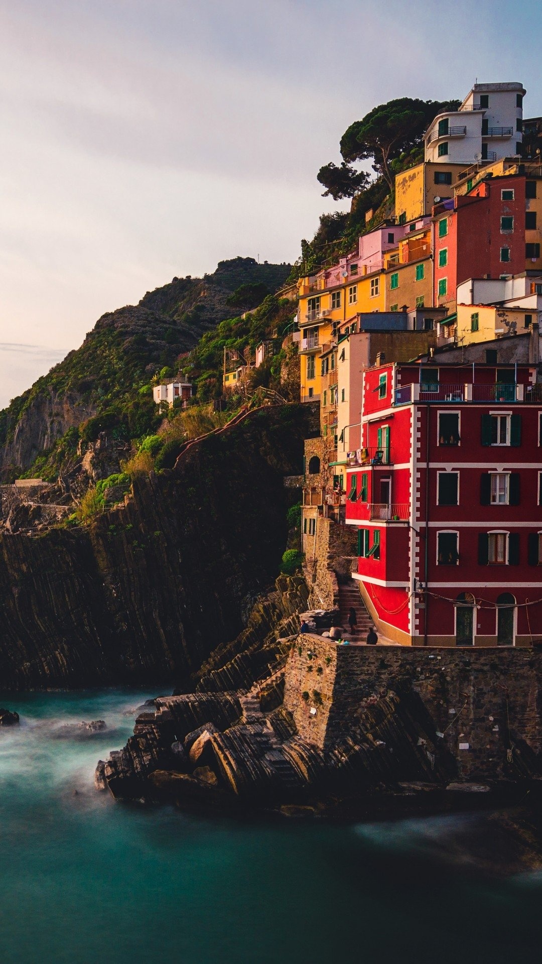 Cinque Terre, Coastal towns, Liguria, Italy, 1080x1920 Full HD Phone