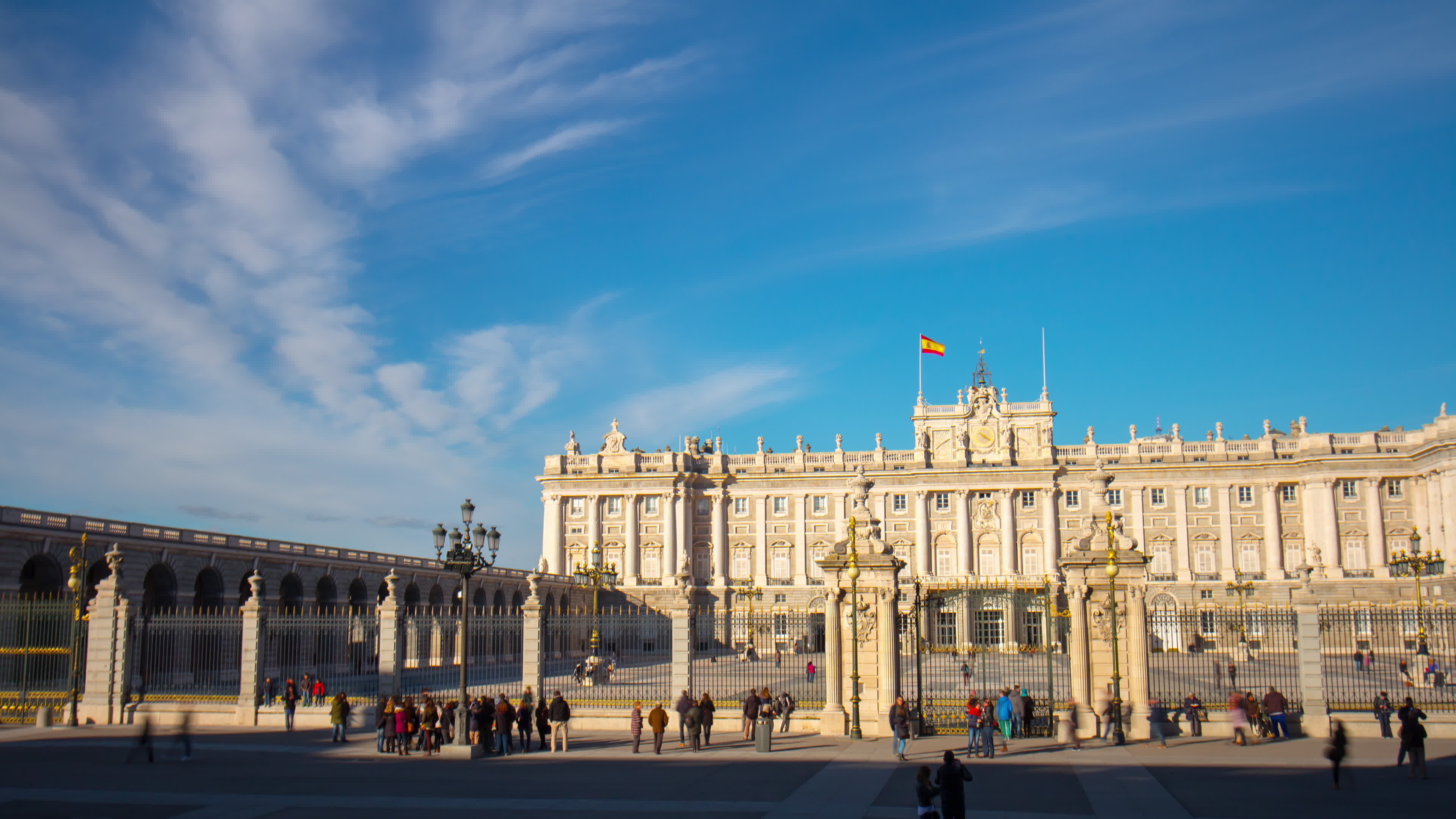 Palace: The Royal Palace of Madrid, The official residence of the Spanish royal family. 3840x2160 4K Wallpaper.