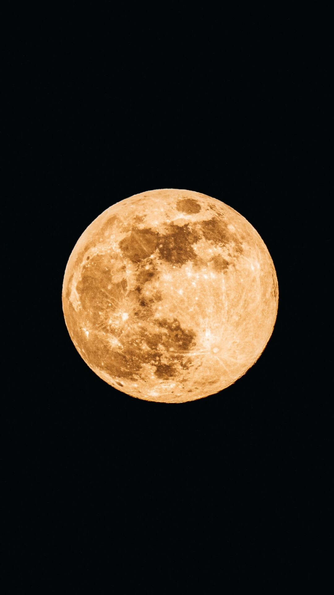 Moon: Lunar disk viewed from Earth, Celestial event, Lunar crater. 1080x1920 Full HD Background.