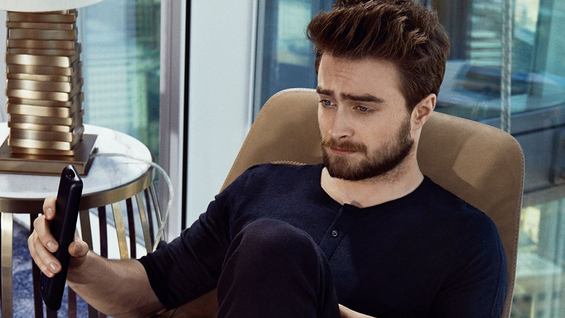 Daniel Radcliffe, Watching Harry Potter, Wallpaper, 04029, 1920x1080 Full HD Desktop