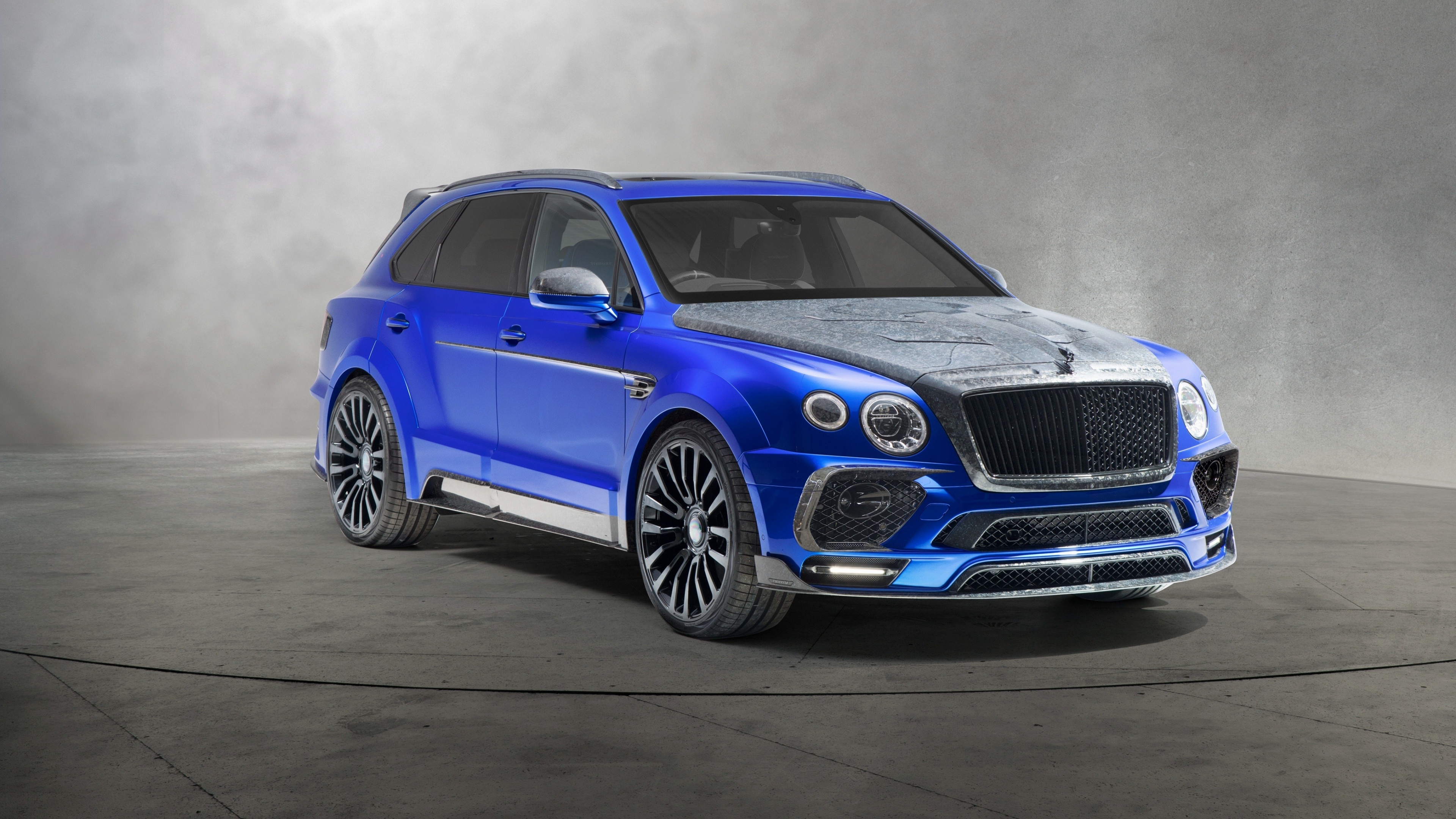 Bentley Bentayga, Blue compact SUV, 4k wallpaper, High-quality image, 3840x2160 4K Desktop