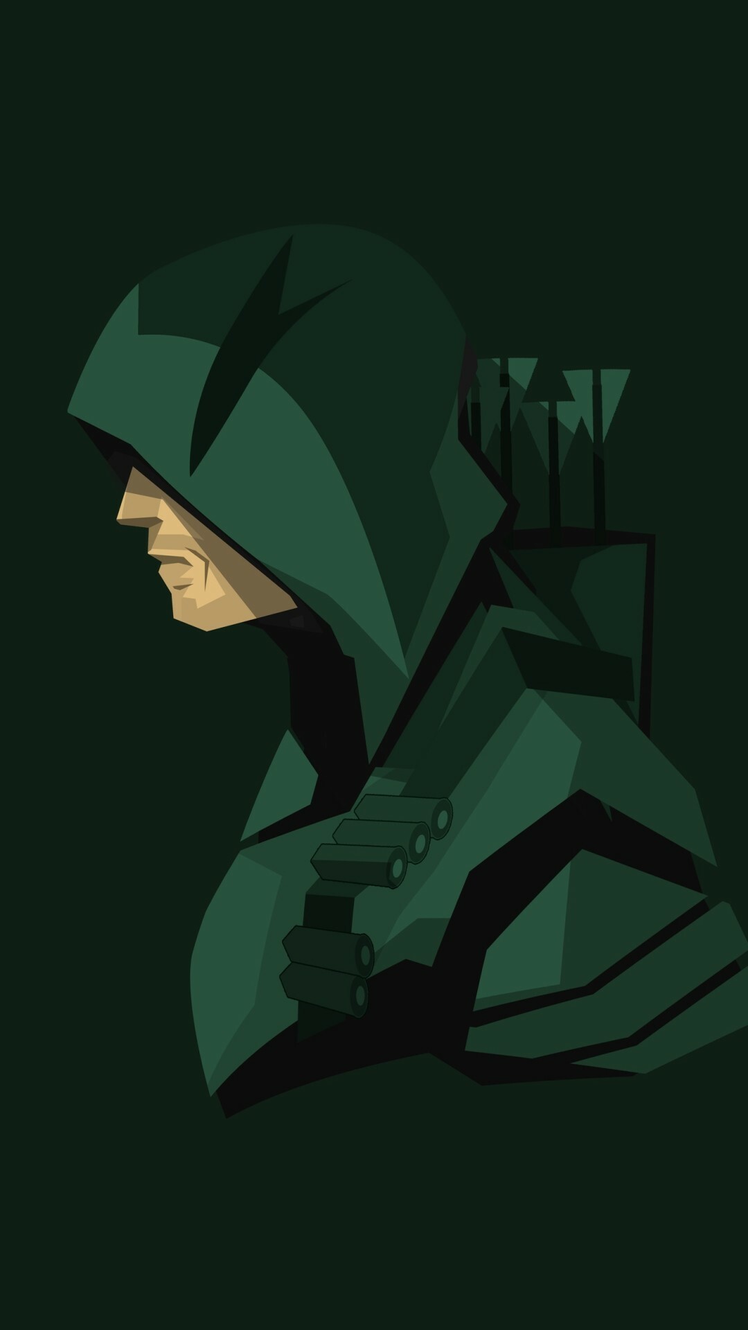Green Arrow: One of DC's most iconic heroes, Originally introduced as a Robin Hood influenced superhero. 1080x1920 Full HD Wallpaper.