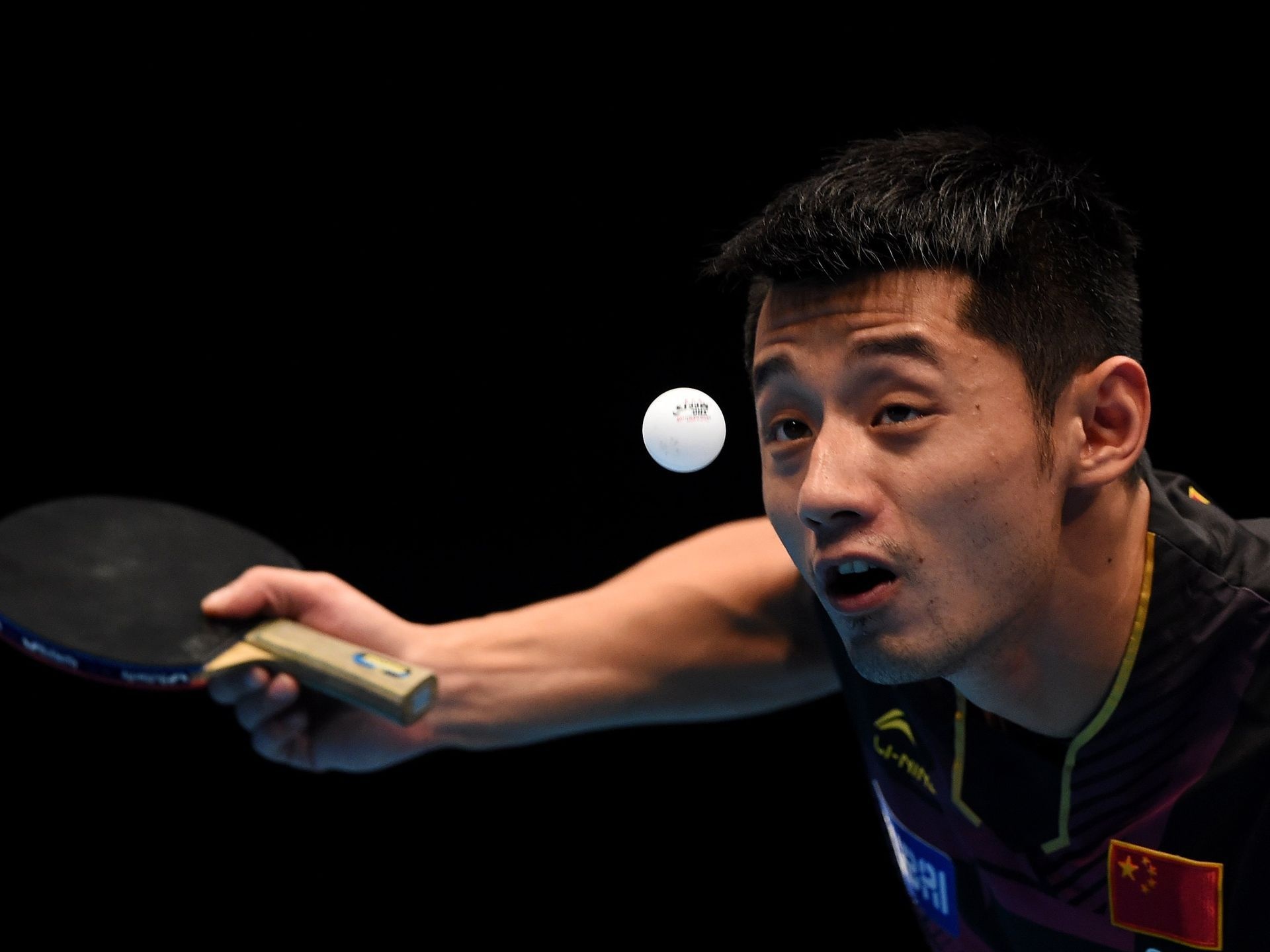 Table Tennis: Ma Long, Olympic singles champion, Greatest ping-pong player of all time. 1920x1440 HD Background.