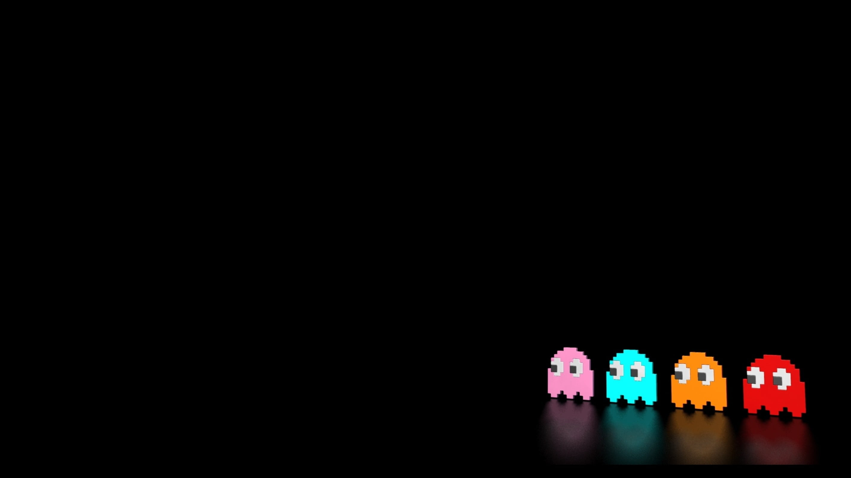 Pac-Man, Ghosts, Digital wallpaper, 2850x1600 HD Desktop