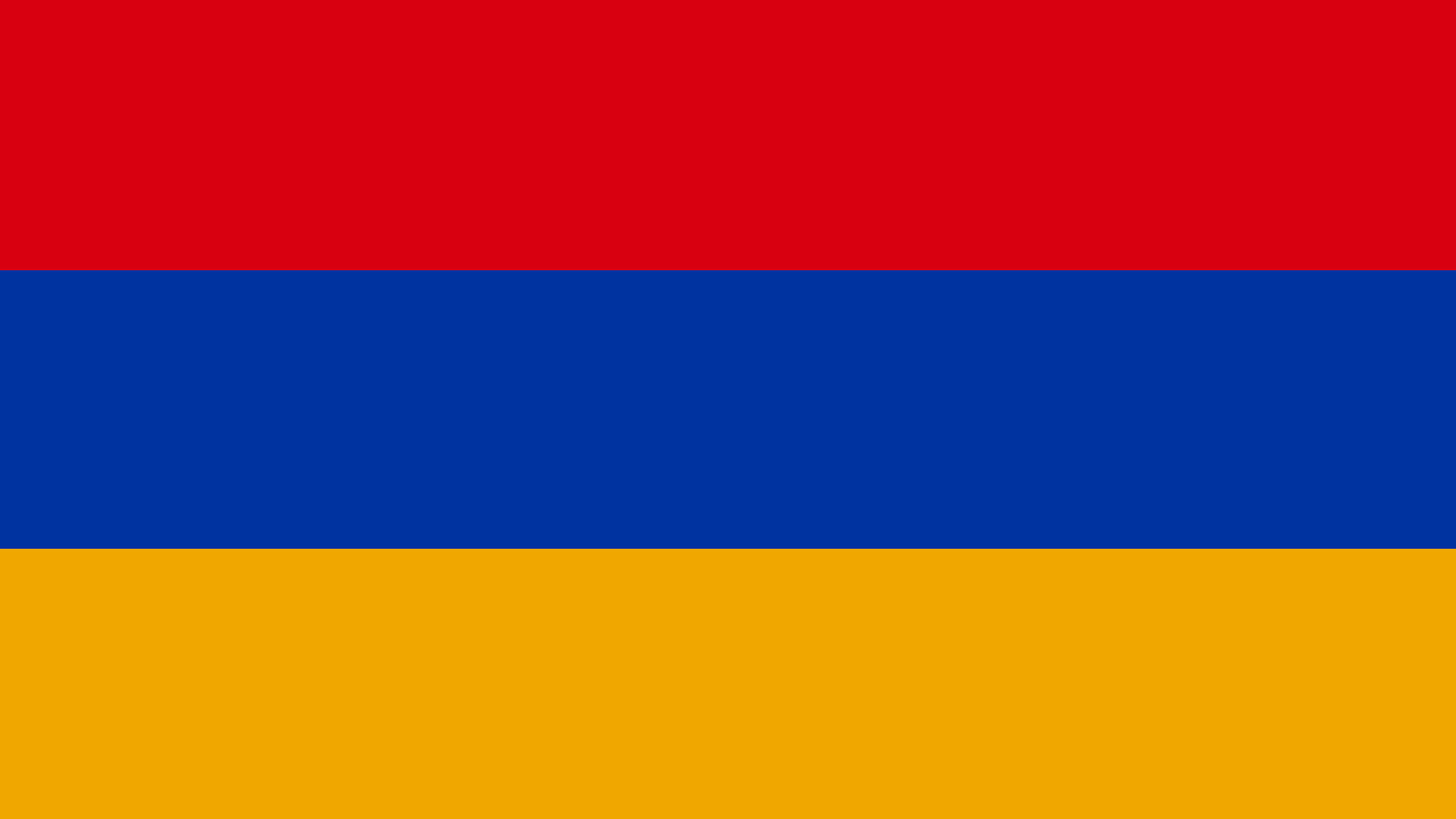 Armenia: The national flag, A landlocked country in the Armenian Highlands of Western Asia. 3840x2160 4K Background.