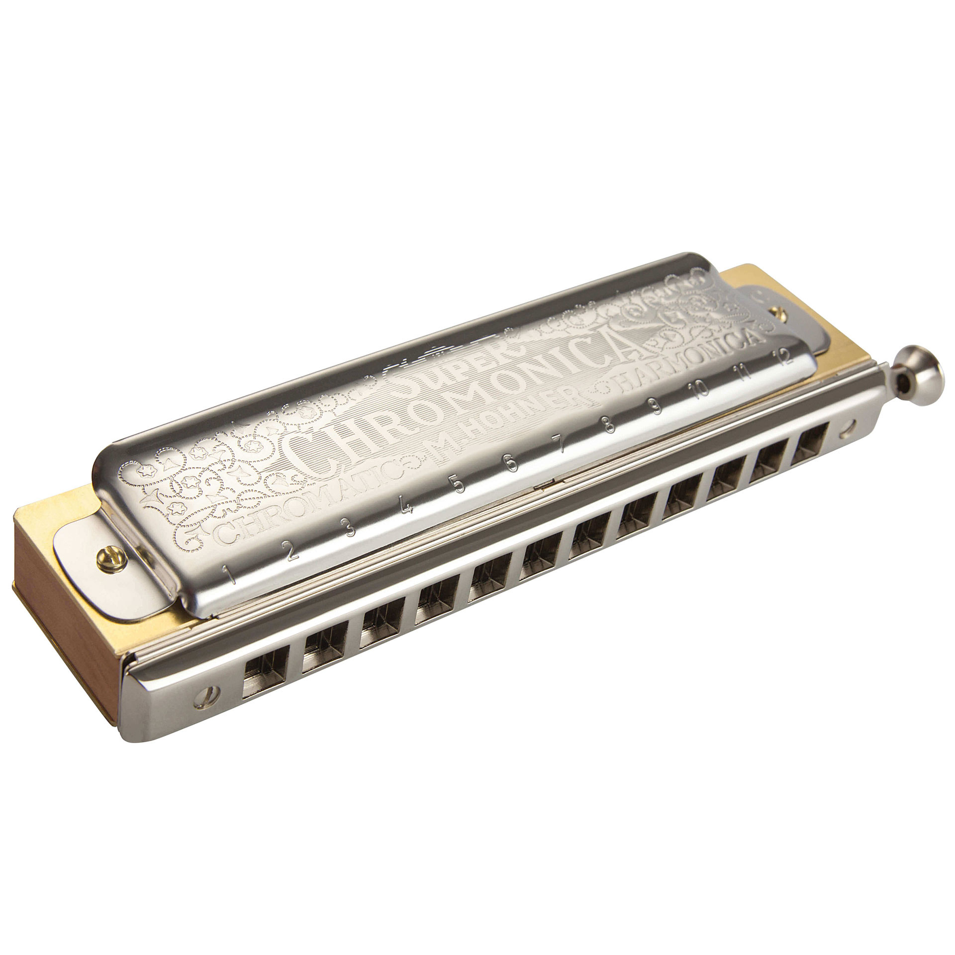 Harmonica: Chromonica, Button-Activated Sliding Bar, Redirection Of The Air To The Selected Reed-Plate. 1920x1920 HD Background.
