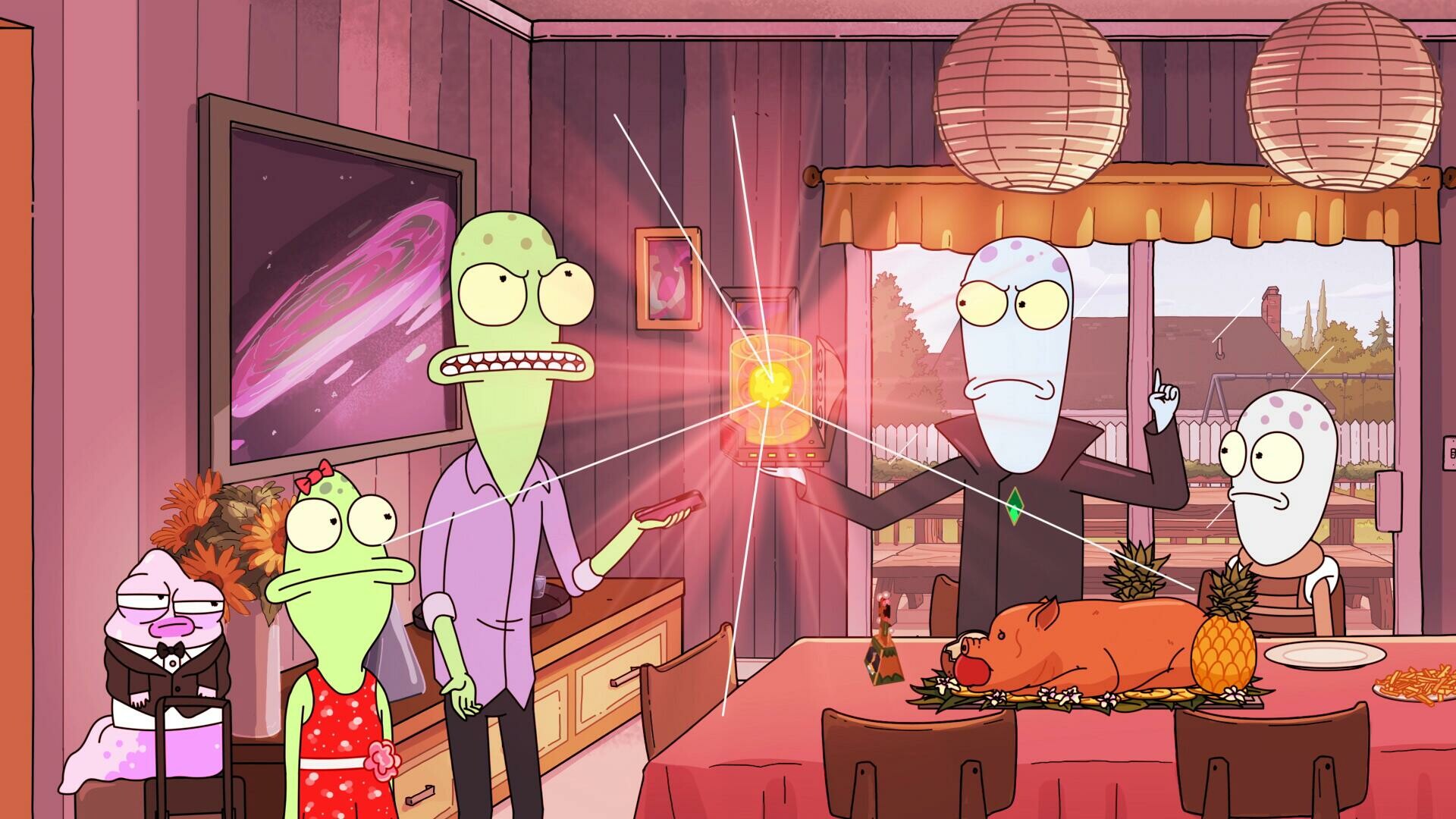 Solar Opposites: Science-fiction animated sitcom, Centers around a team of four aliens. 1920x1080 Full HD Wallpaper.