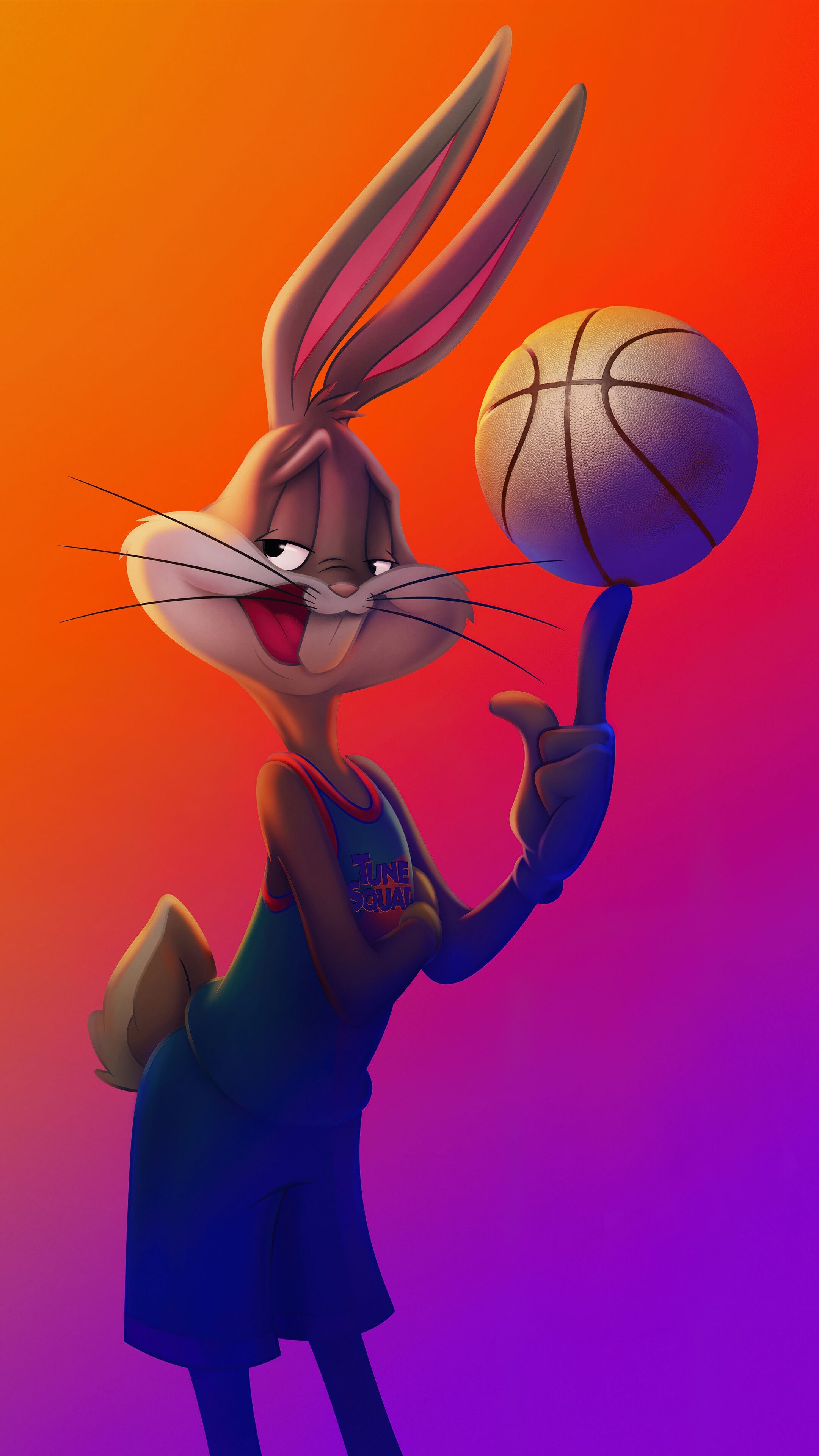 Looney Tunes wallpaper, Bunny characters, Space Jam, Cartoon nostalgia, 2160x3840 4K Handy